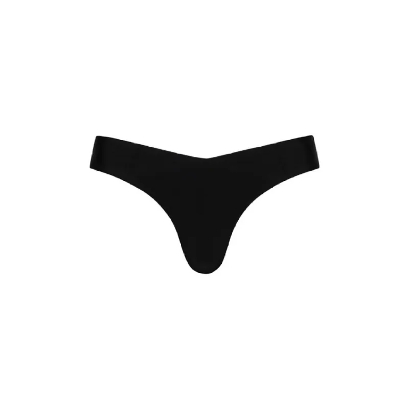 Cheeky V Bikini Bottom - Pitch Black sold by Kulani Kinis