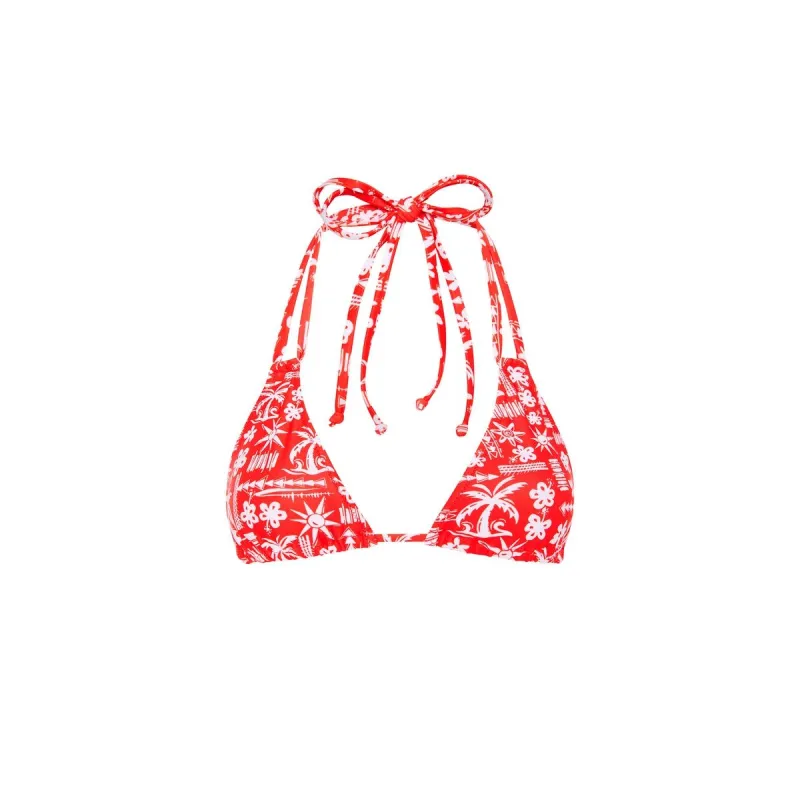 Halter Bralette Bikini Top - Hula Hibiscus sold by Kulani Kinis