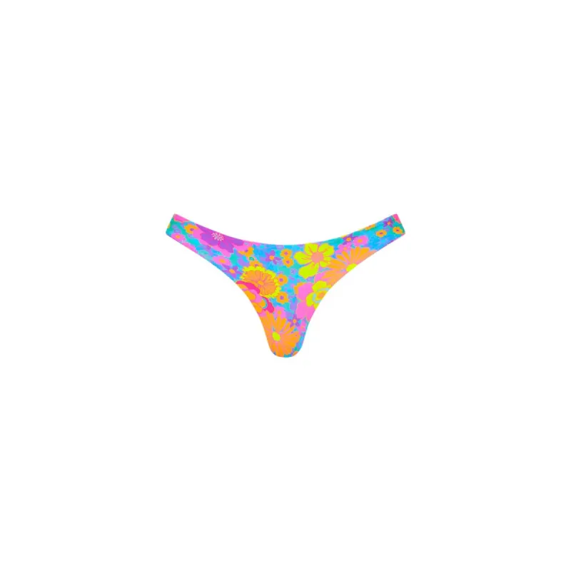 Minimal Full Coverage Bikini Bottom - Bermuda Bloom sold by Kulani Kinis