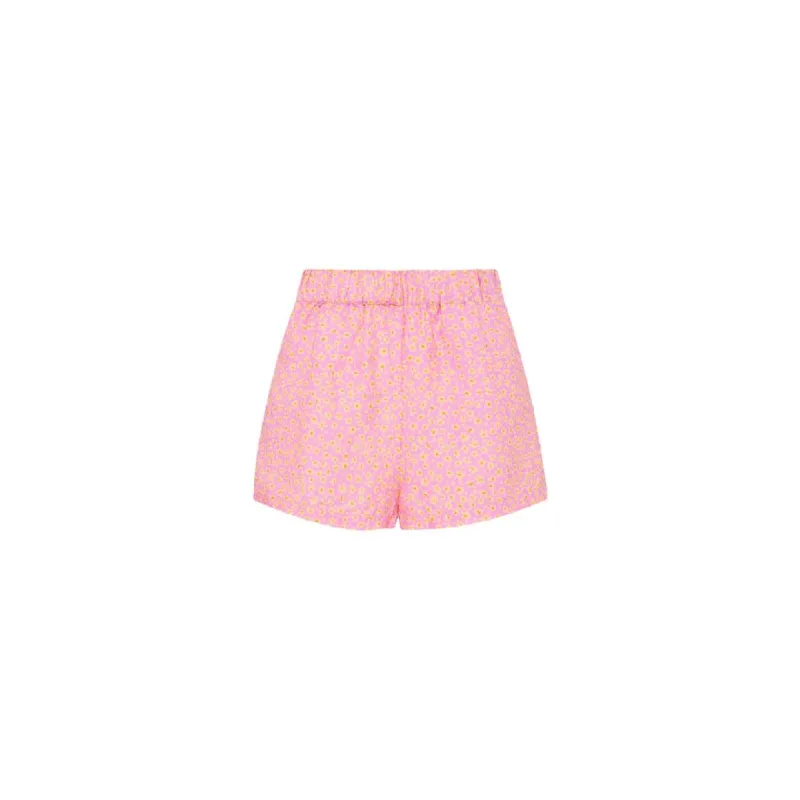 Relaxed Linen Shorts - Pretty Petals sold by Kulani Kinis