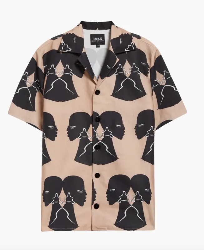 Silhouette Button Up Shirt-Pre Order sold by House of Aama