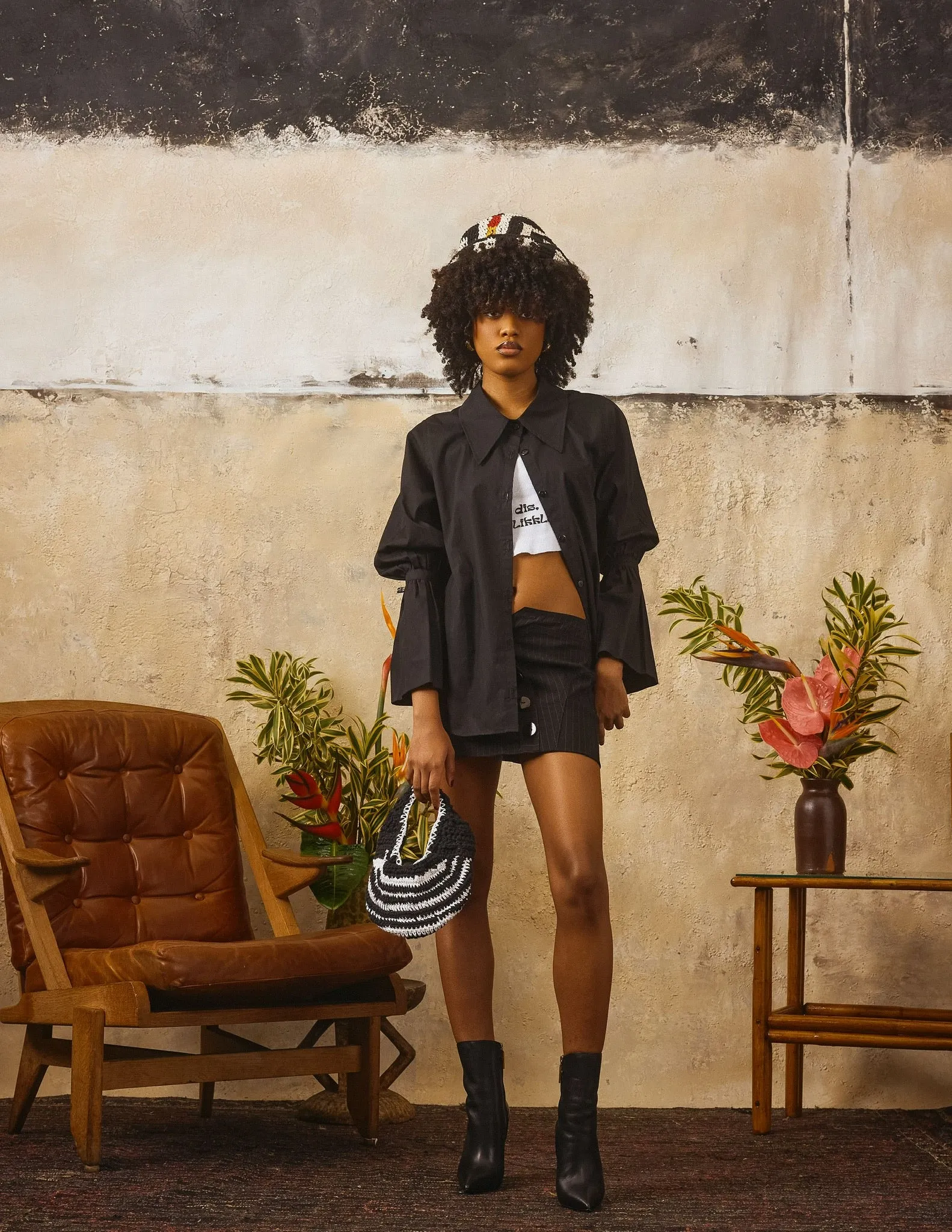 Midnight Button Down Shirt sold by House of Aama
