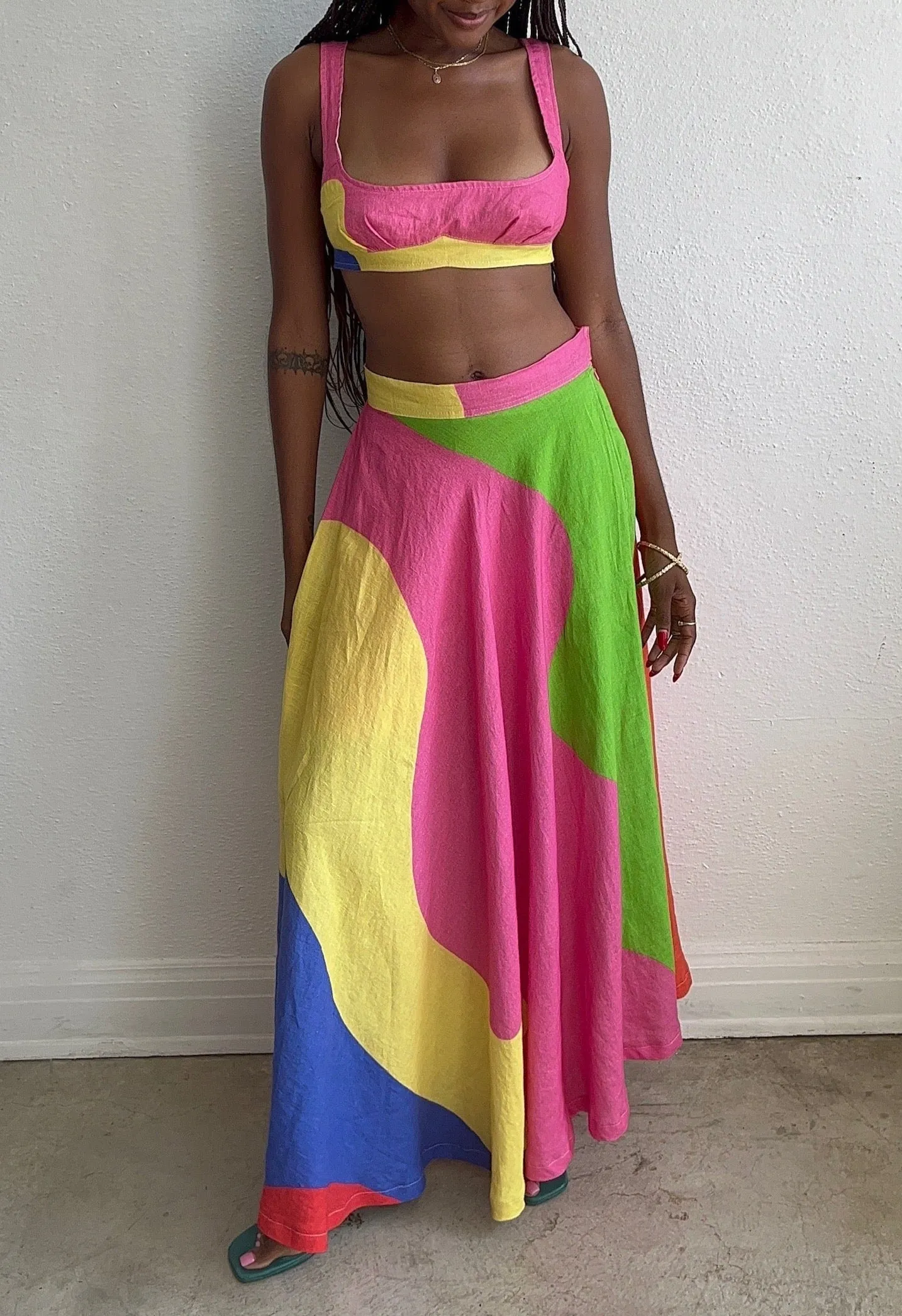 Toni Linen Bralette- Pre-Order sold by House of Aama product image thumbnail 3