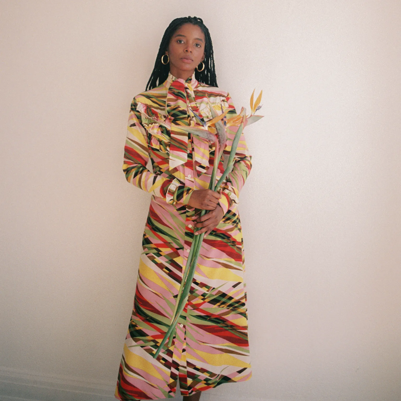 Rebecca Pussybow Dress - Abstract Print sold by House of Aama product image thumbnail 3