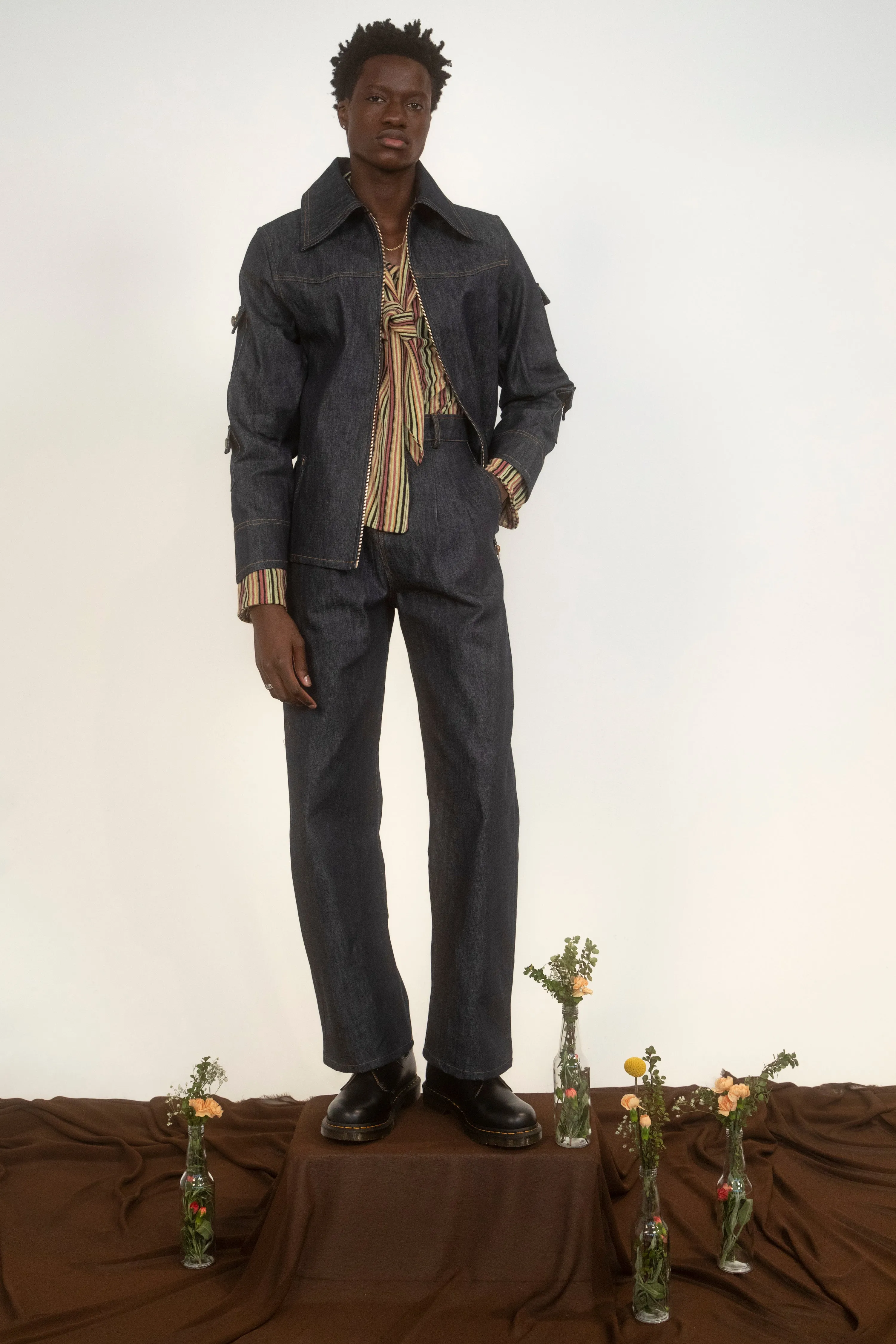 Lumber Pants- Blue Denim-Pre-Order sold by House of Aama