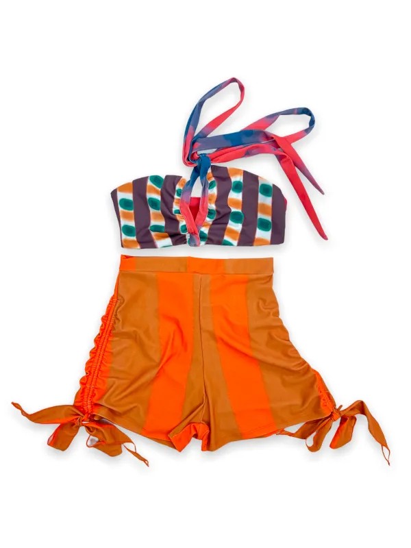 Retro Swim Two Piece-Sundown sold by House of Aama