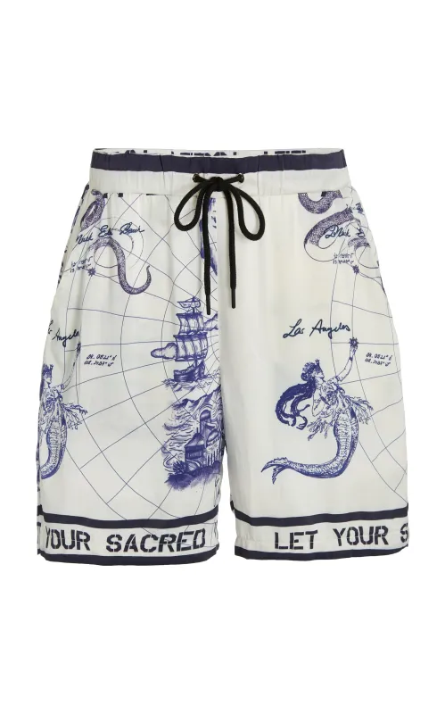 Olokun Kingdom Shorts sold by House of Aama