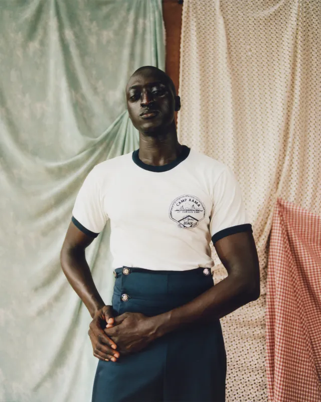 Stamp Ringer Tee sold by House of Aama