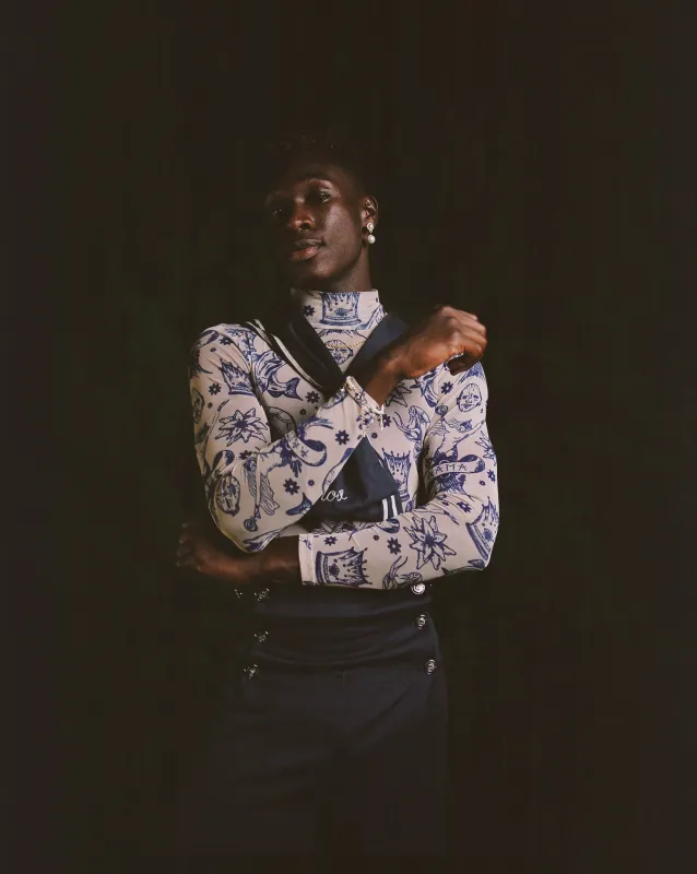 Tattoo Mesh Turtleneck sold by House of Aama