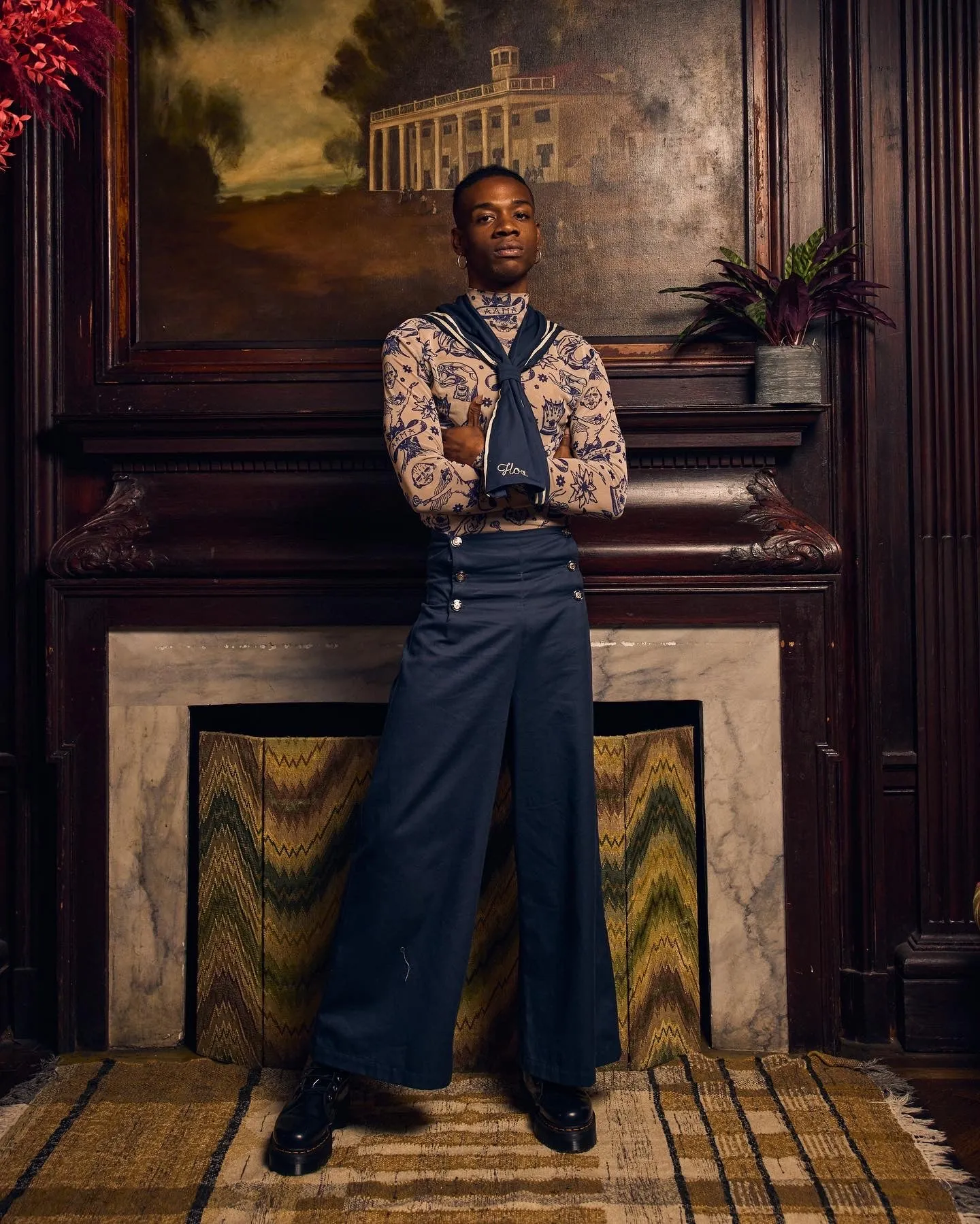 Tattoo Mesh Turtleneck sold by House of Aama product image thumbnail 3