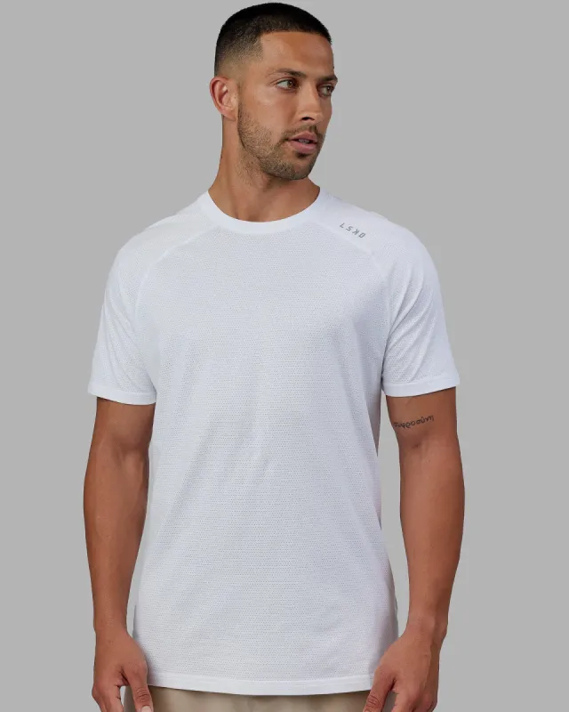 Perform VapourFLX Tee - White Marl sold by LSKD
