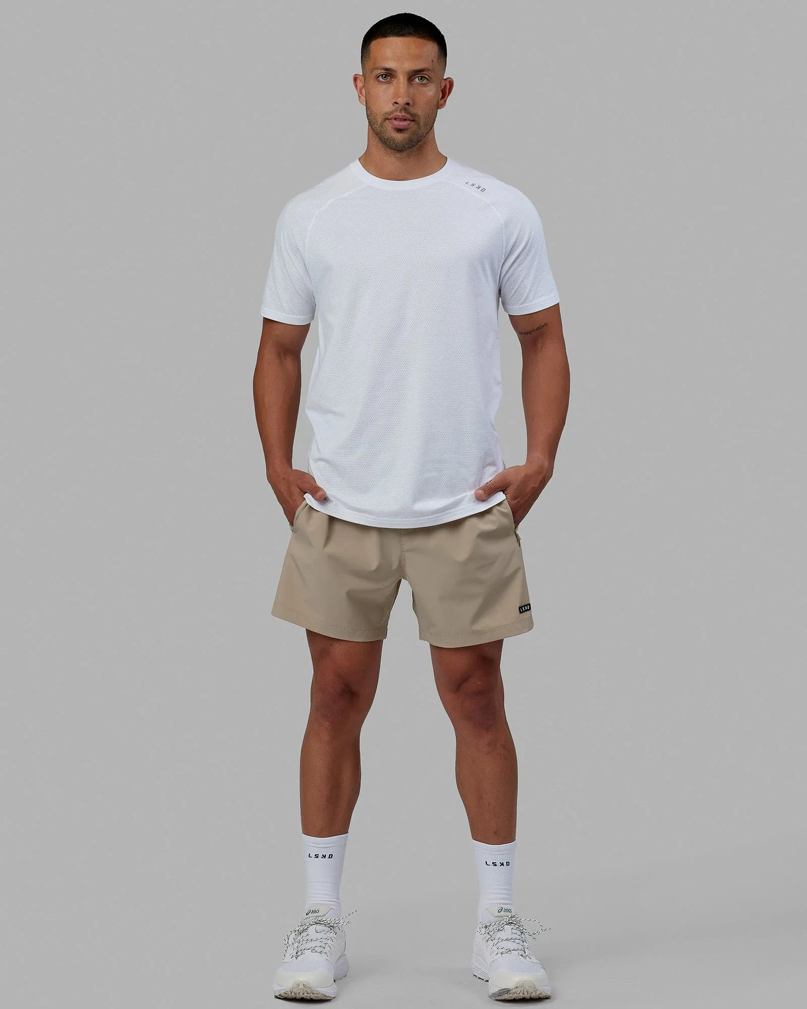 Perform VapourFLX Tee - White Marl sold by LSKD product image thumbnail 2