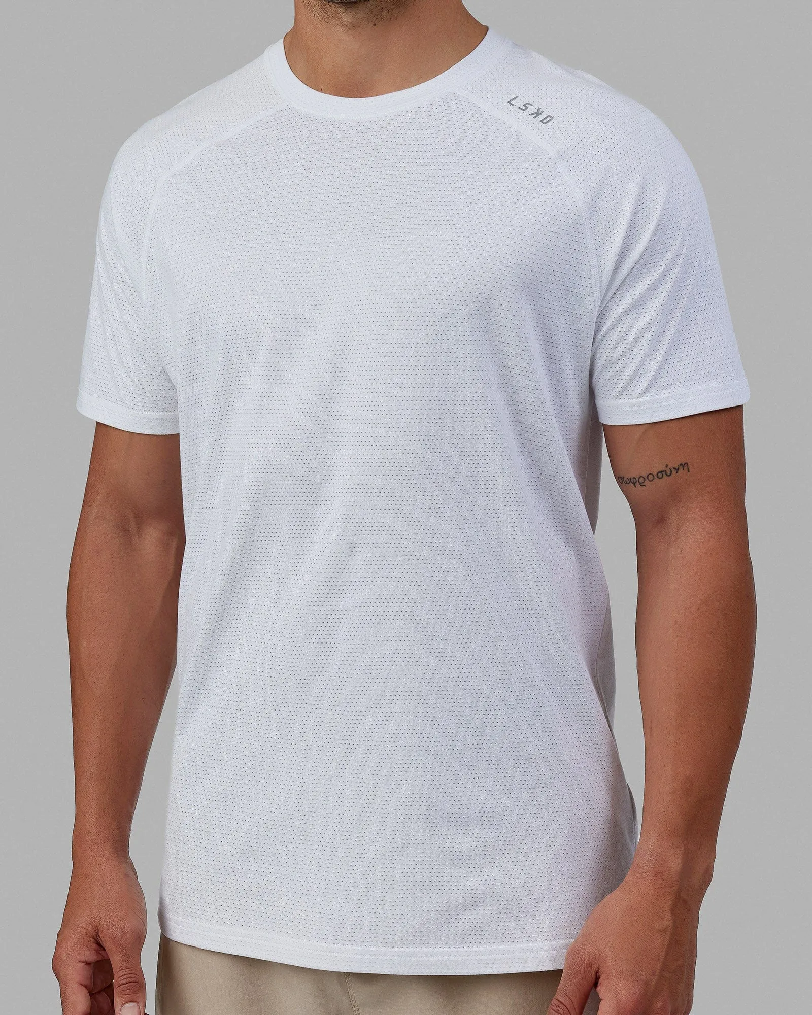 Perform VapourFLX Tee - White Marl sold by LSKD product image thumbnail 5