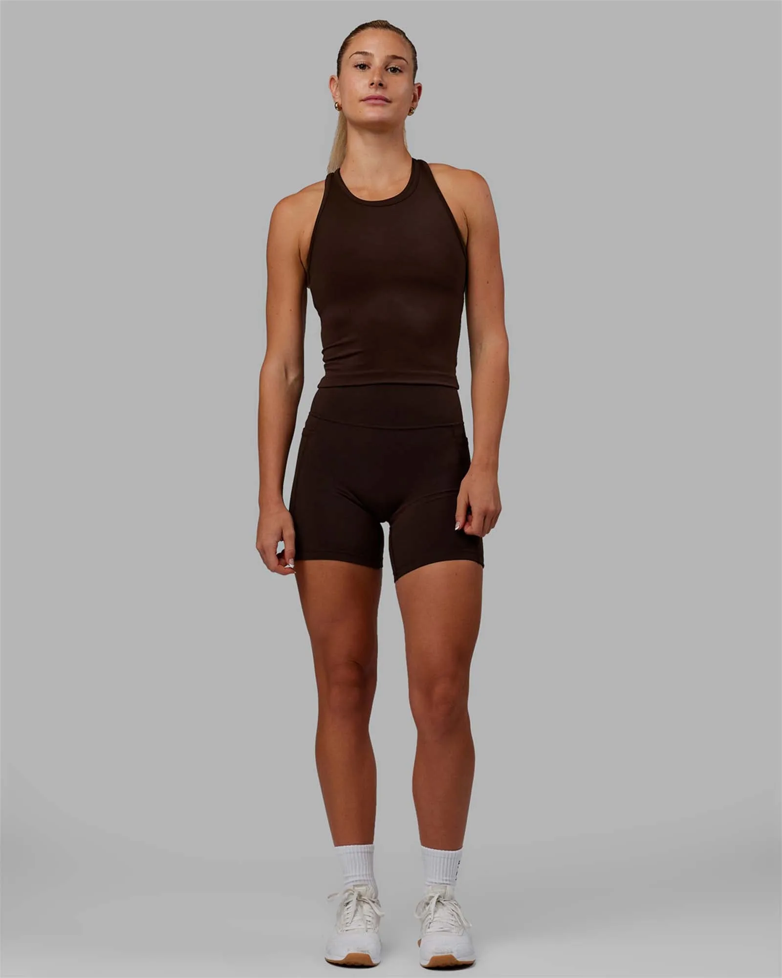 Flow Racerback Tank - Dark Chocolate sold by LSKD product image thumbnail 4