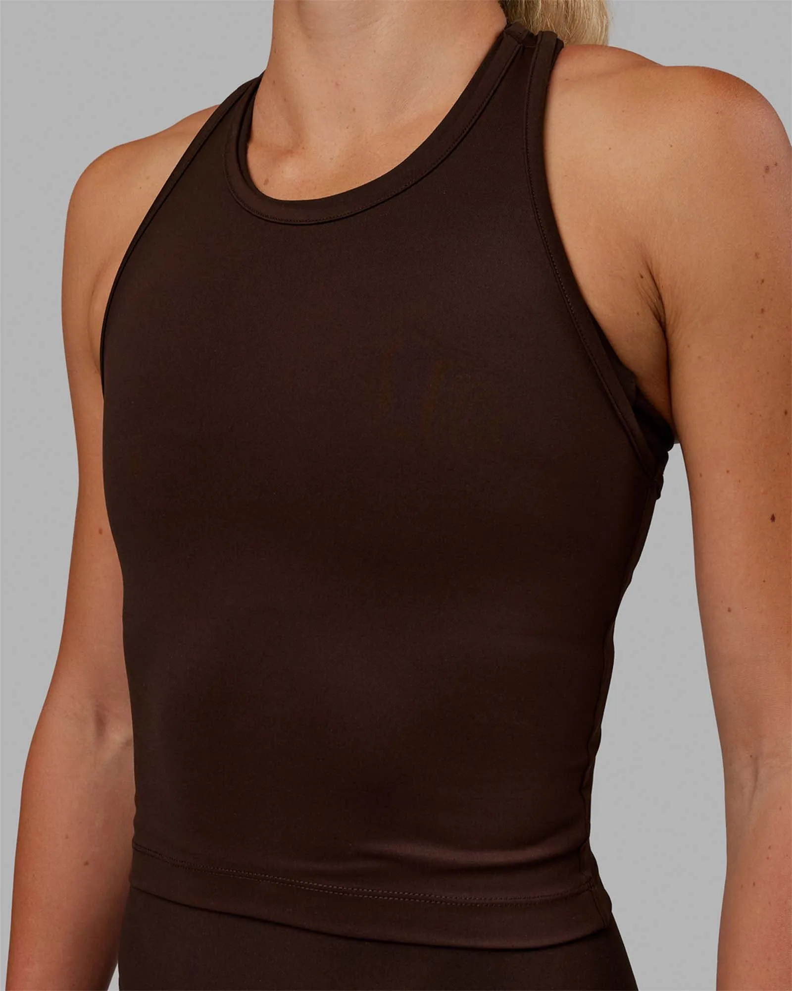 Flow Racerback Tank - Dark Chocolate sold by LSKD product image thumbnail 5