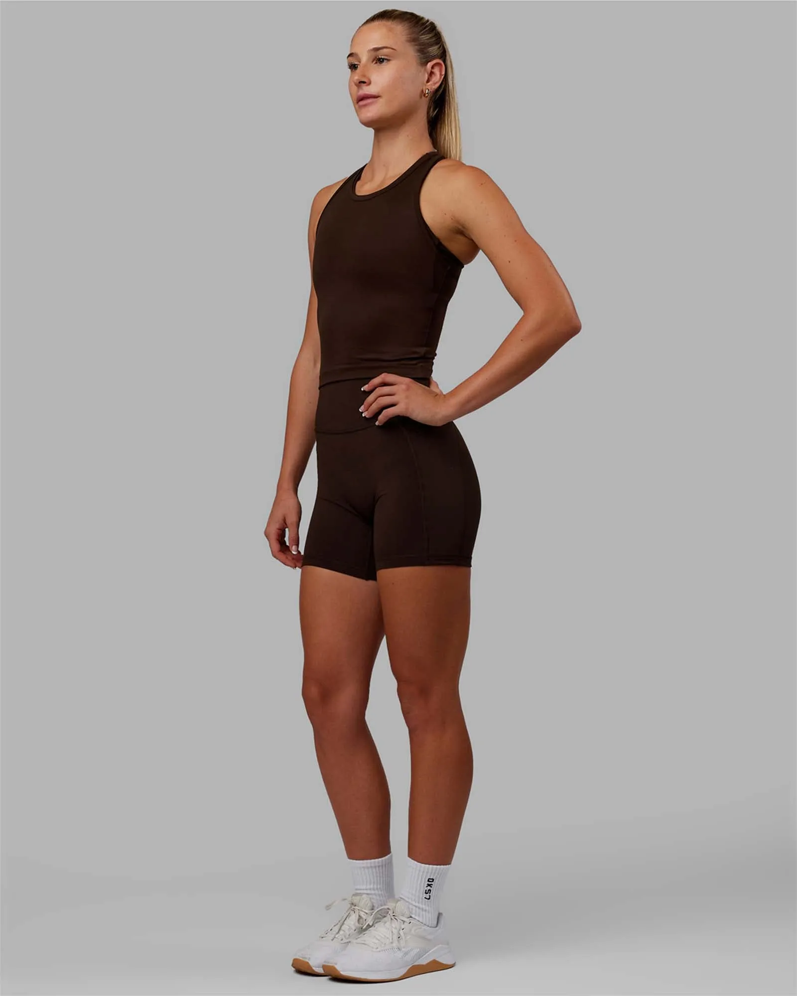 Flow Racerback Tank - Dark Chocolate sold by LSKD product image thumbnail 3