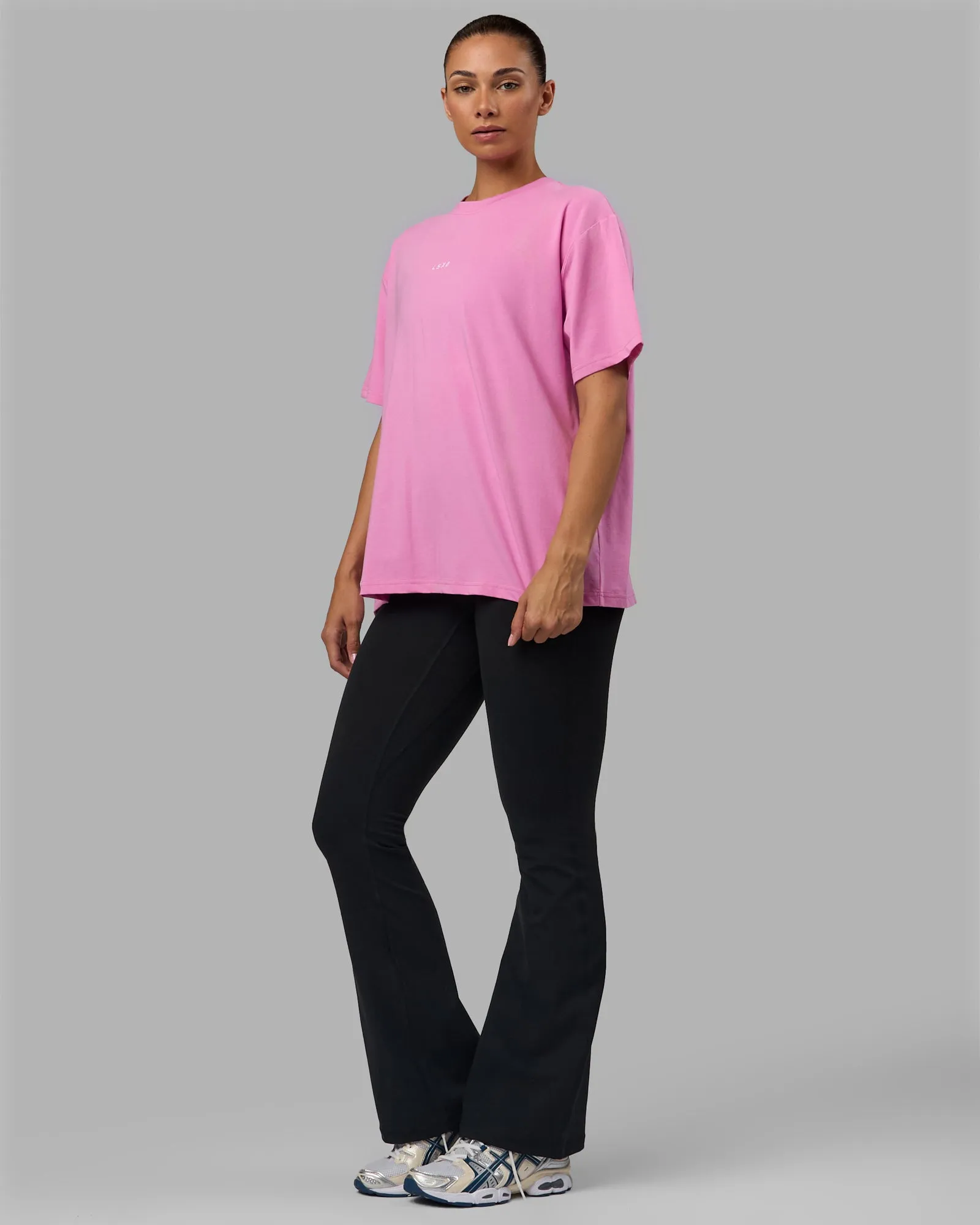 Go-To FLXCotton Oversized Tee - Spark Pink-White sold by LSKD product image thumbnail 3