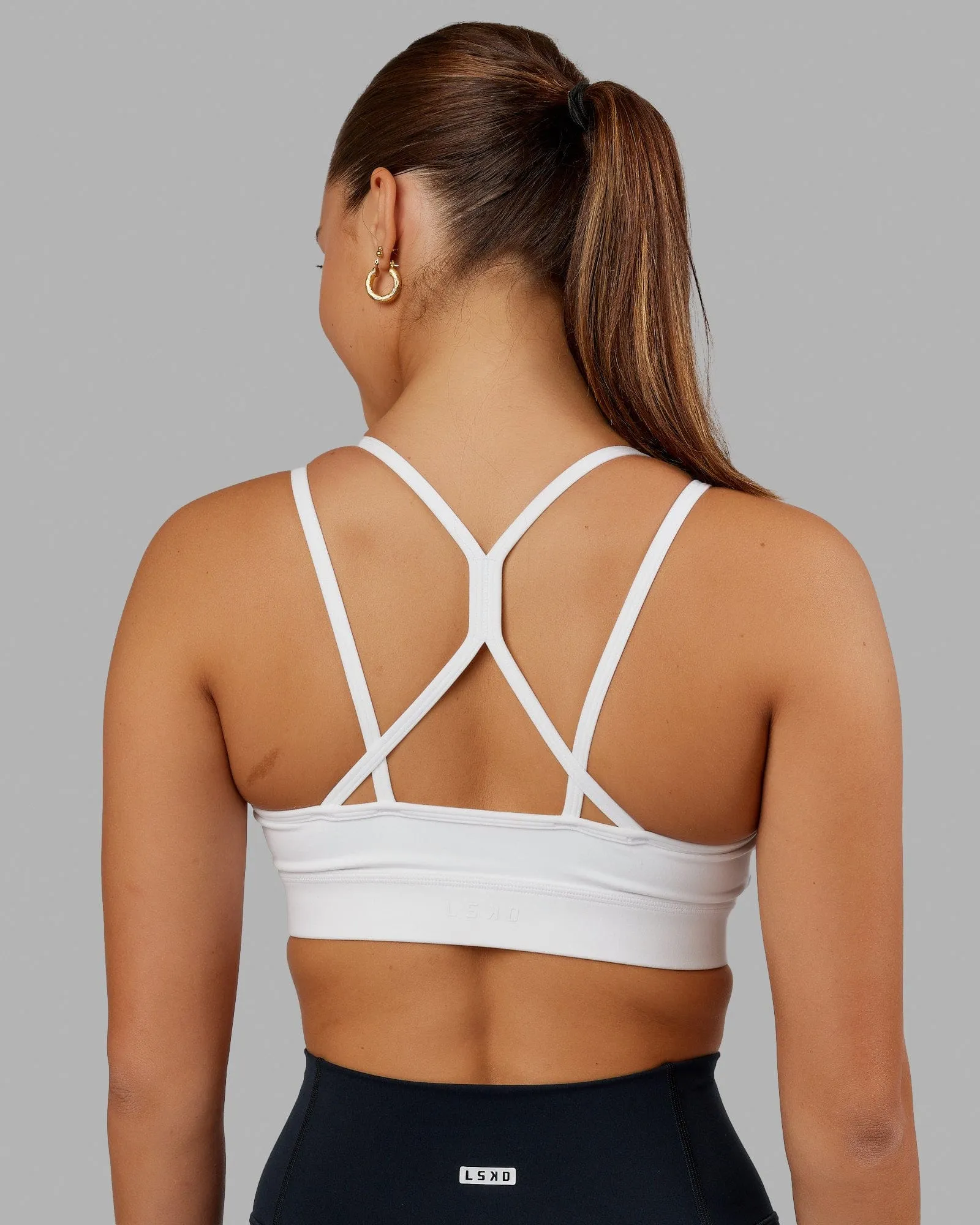 Bridge Sports Bra - White sold by LSKD product image thumbnail 2