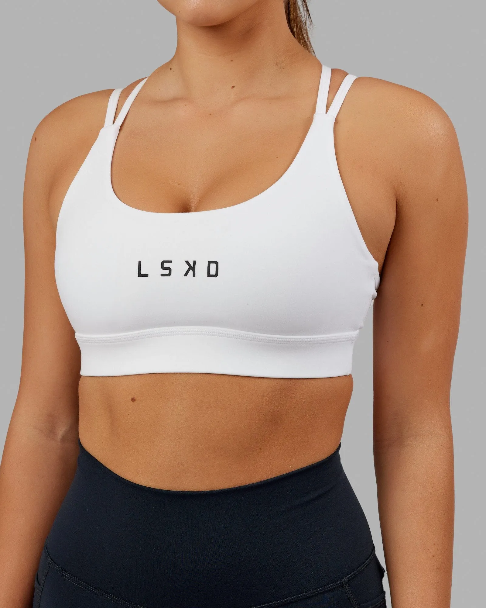 Bridge Sports Bra - White sold by LSKD product image thumbnail 5