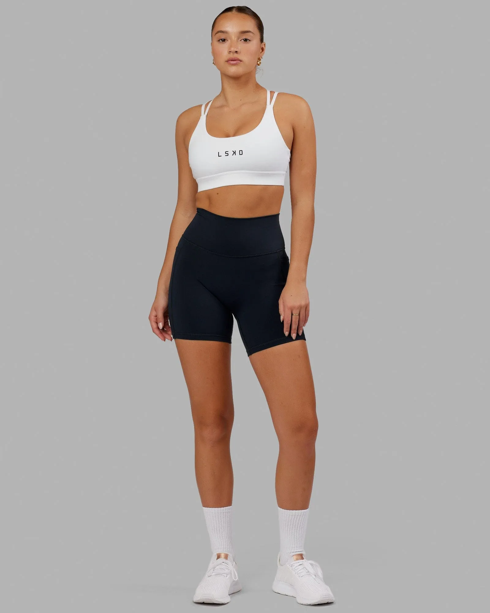 Bridge Sports Bra - White sold by LSKD product image thumbnail 4
