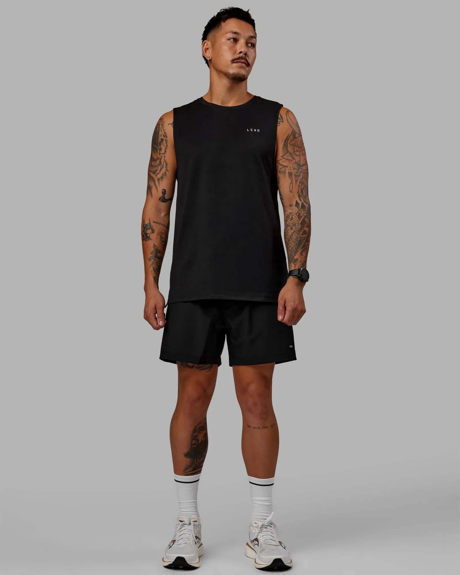 Perform VapourFLX Muscle Tank - Black-Reflective sold by LSKD product image thumbnail 4