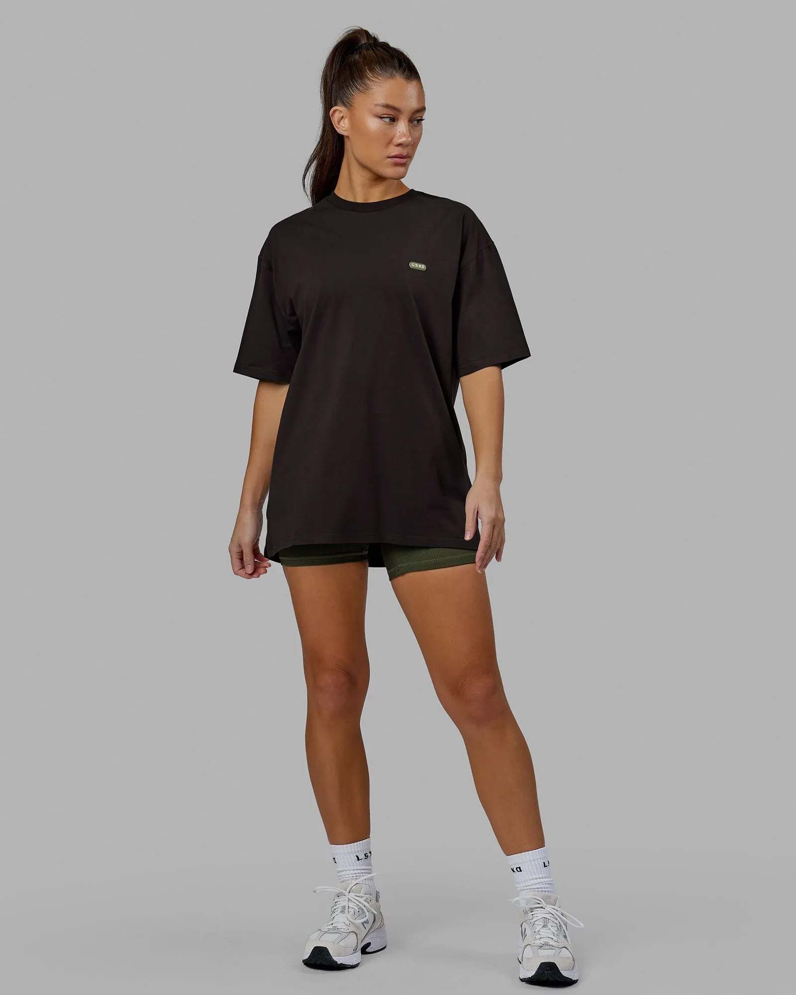 Unisex Capsule FLXCotton Tee Oversize - Dark Walnut sold by LSKD product image thumbnail 5