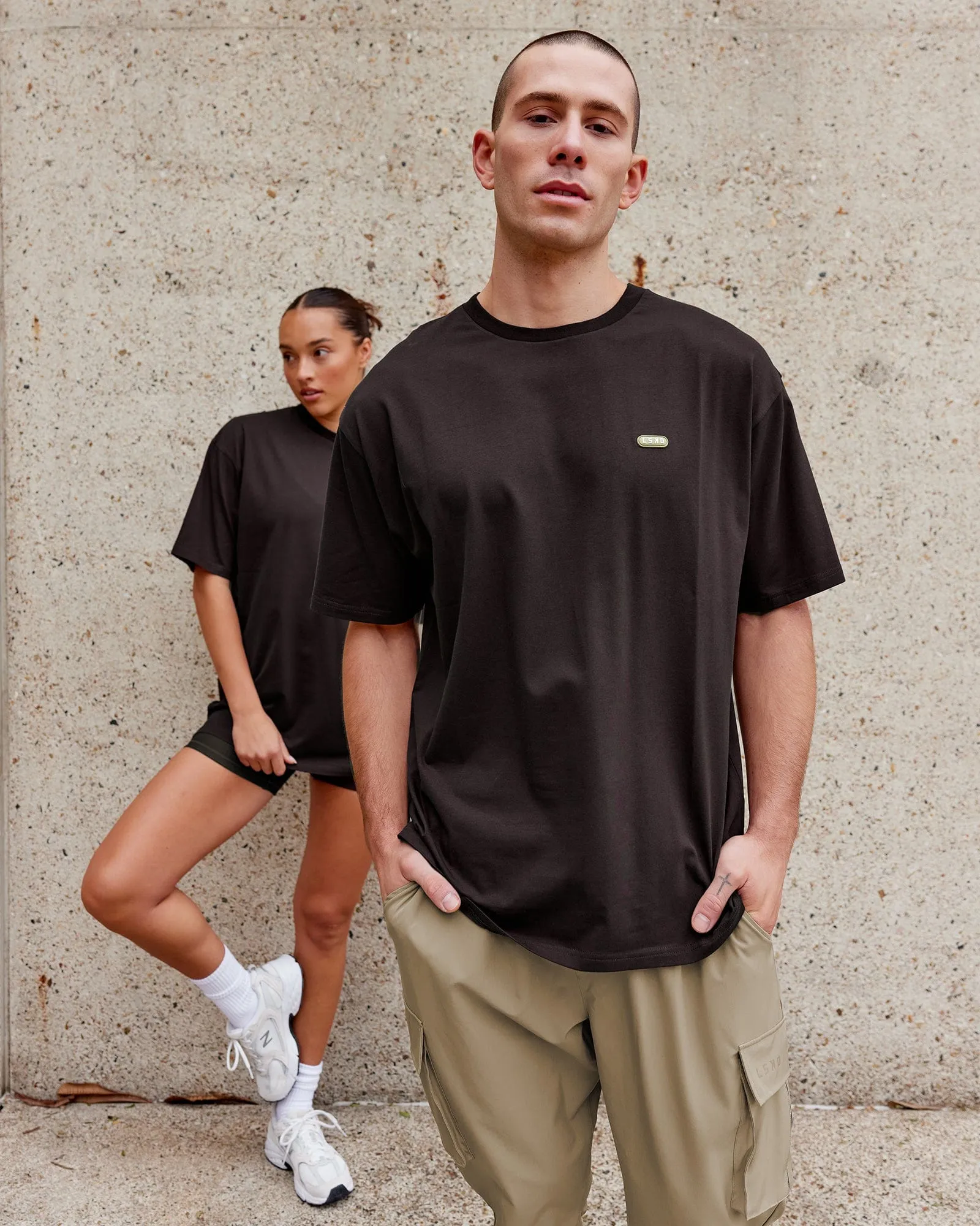 Unisex Capsule FLXCotton Tee Oversize - Dark Walnut sold by LSKD product image thumbnail 2