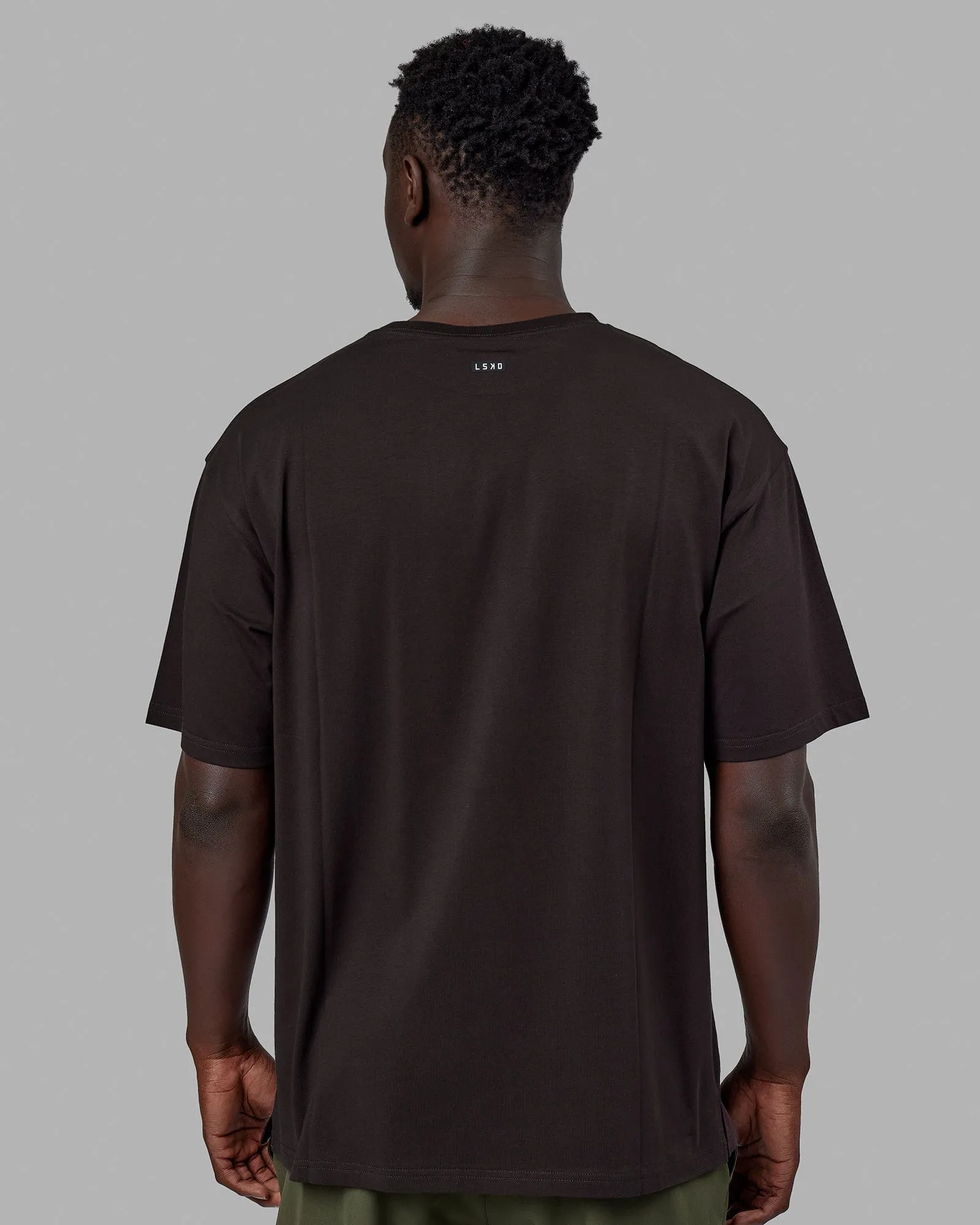 Unisex Capsule FLXCotton Tee Oversize - Dark Walnut sold by LSKD product image thumbnail 4
