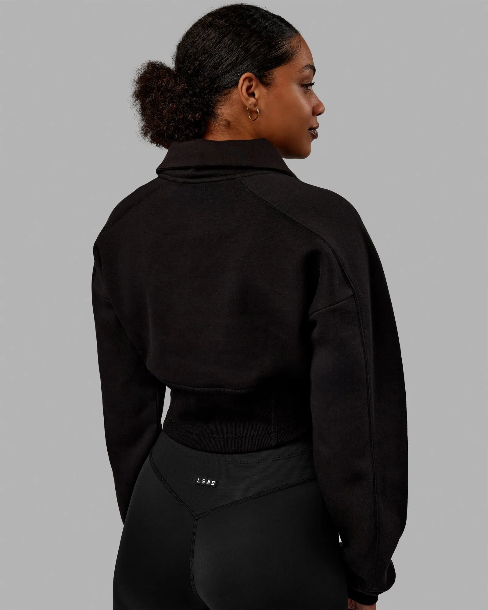 Thrive Corset 1/4 Zip Sweater - Black sold by LSKD product image thumbnail 3