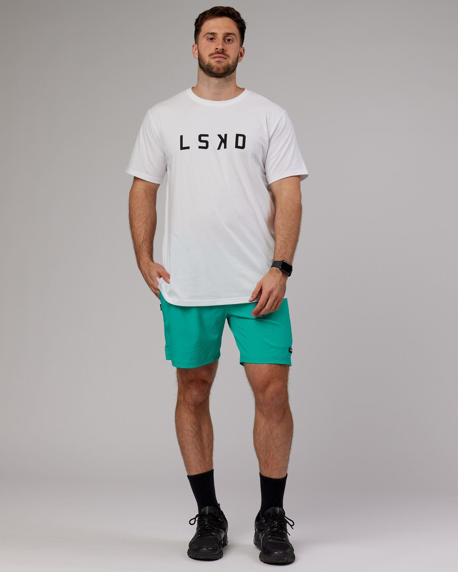 Capsule 7" Performance Short - Hyper Teal sold by LSKD product image thumbnail 4