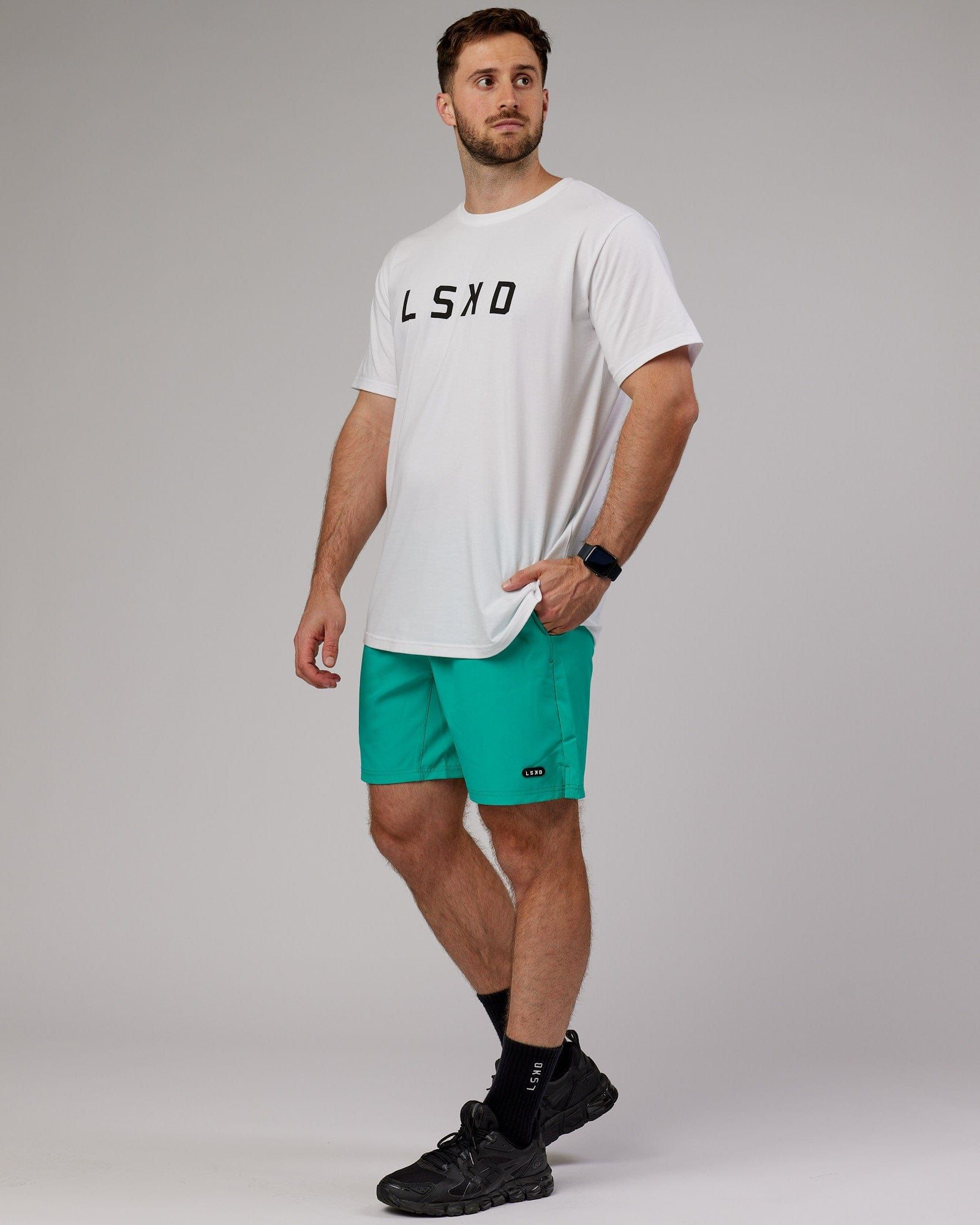 Capsule 7" Performance Short - Hyper Teal sold by LSKD product image thumbnail 3
