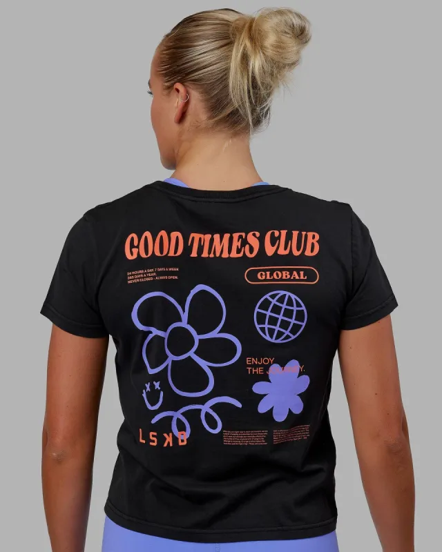 Good Times Global Tee - Black sold by LSKD