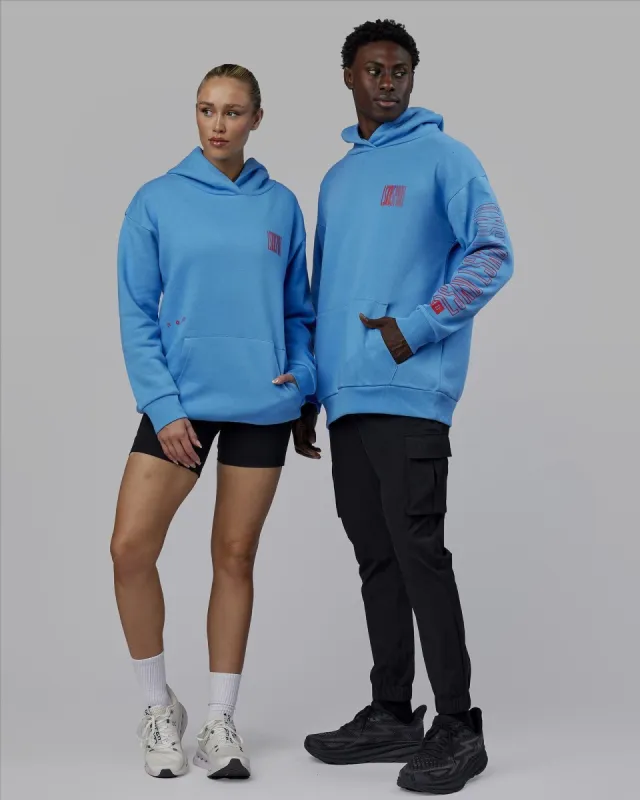 Unisex Stretch It Hoodie Oversize - Azure Blue sold by LSKD