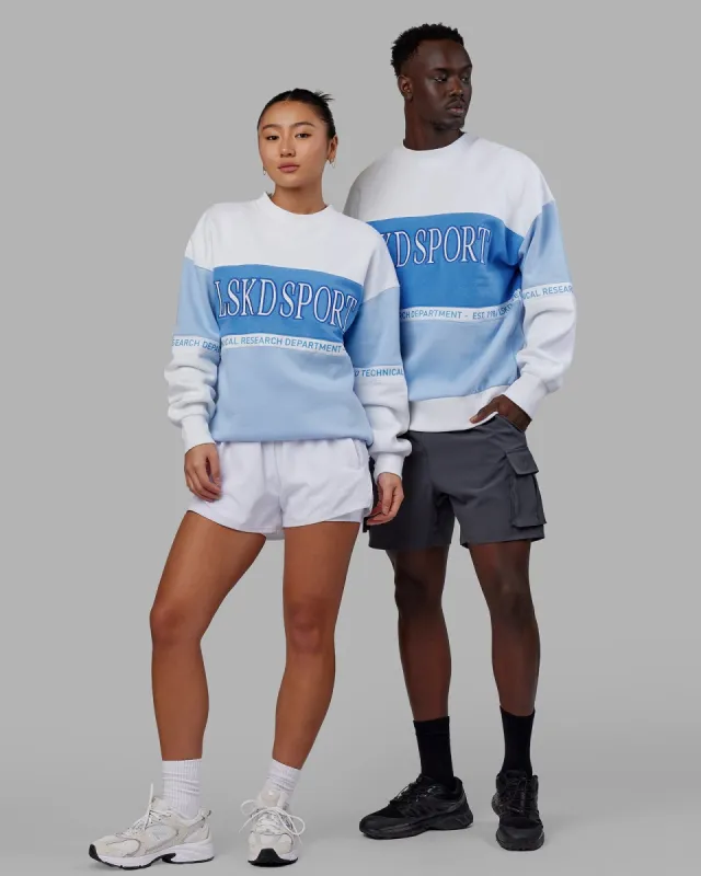 Unisex Sportif Sweater Oversize - Windsurfer-Azure Blue sold by LSKD