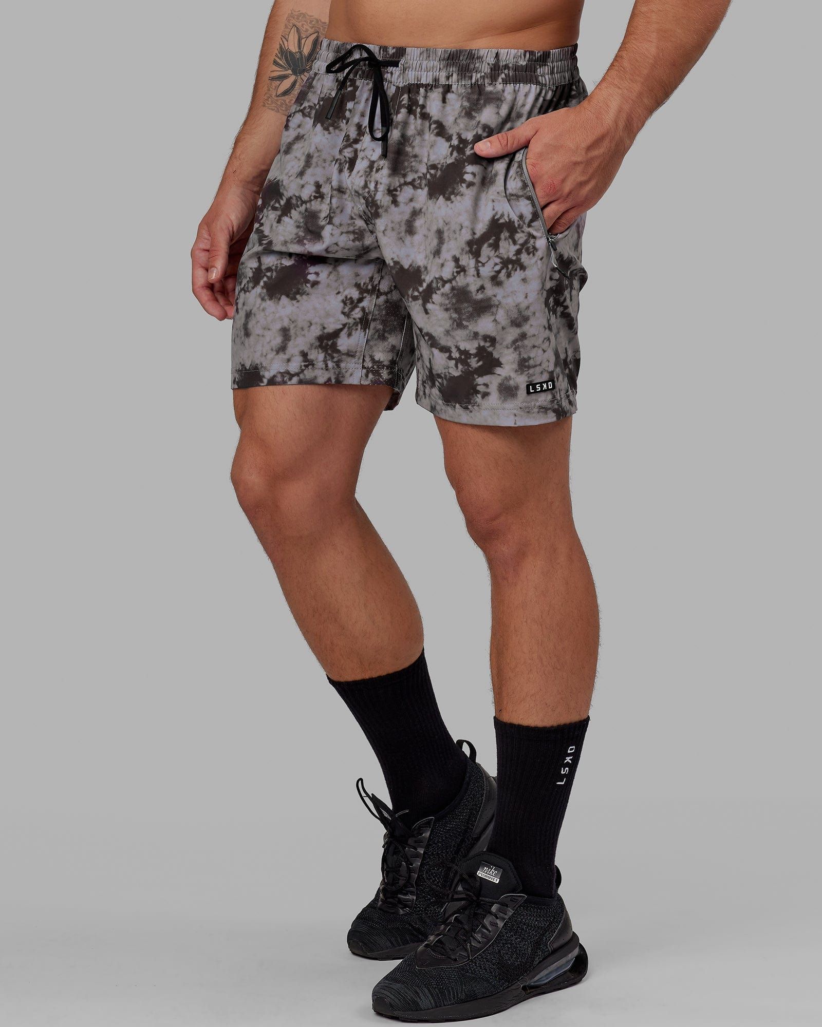 Rep 7'' Performance Shorts - Asphalt Tie Dye sold by LSKD product image thumbnail 5