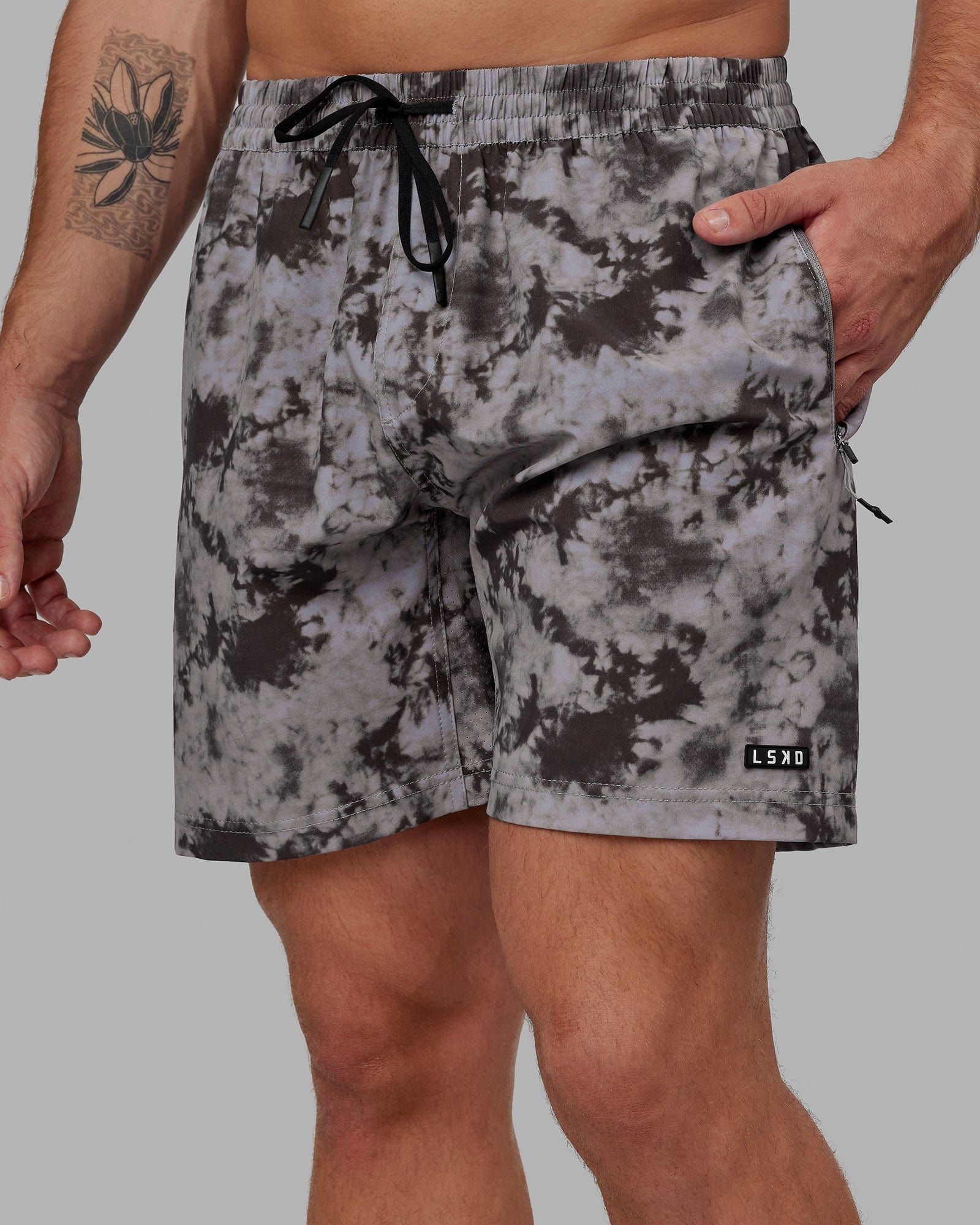 Rep 7'' Performance Shorts - Asphalt Tie Dye sold by LSKD product image thumbnail 2