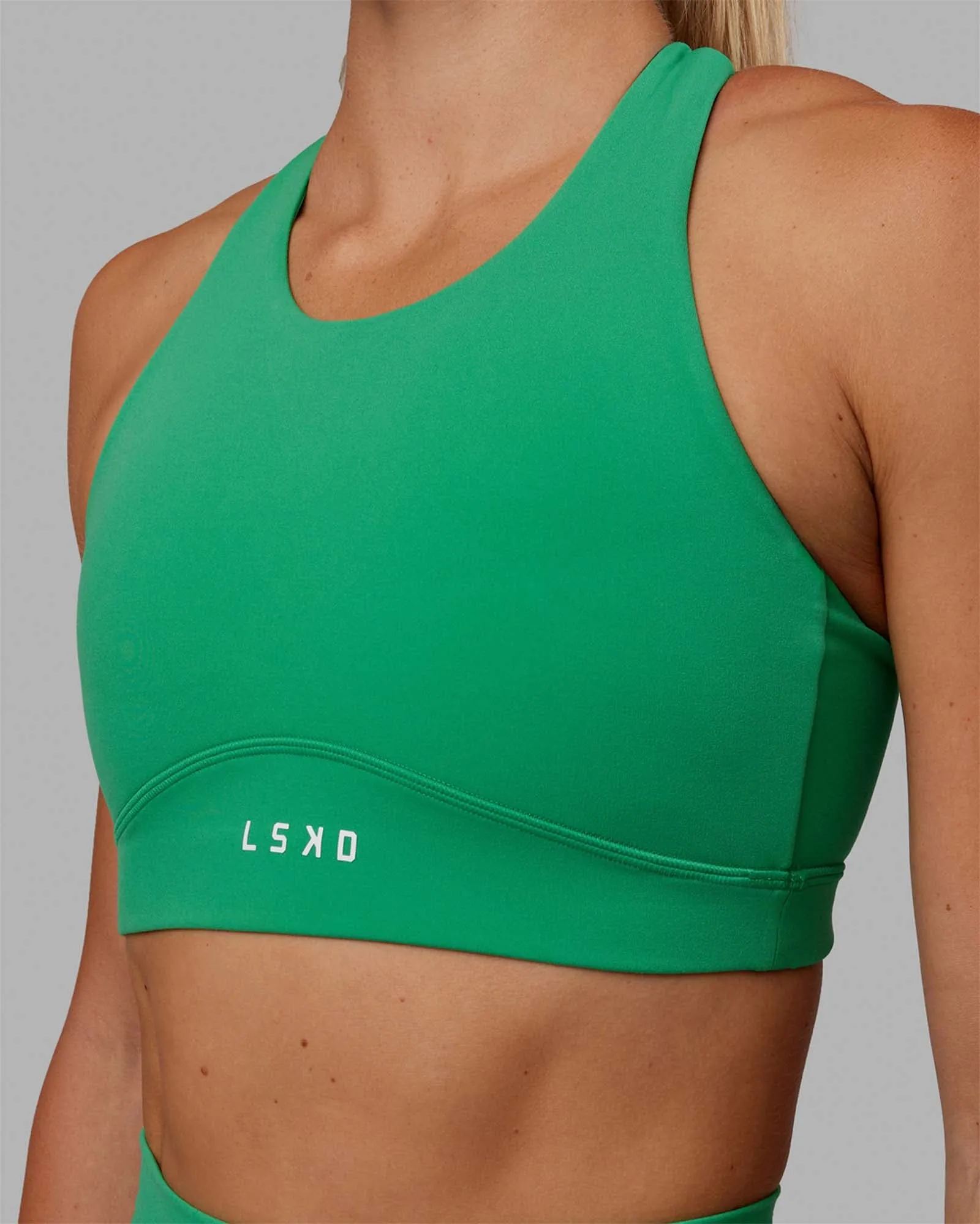 Fusion Sports Bra - Holly Green sold by LSKD product image thumbnail 2