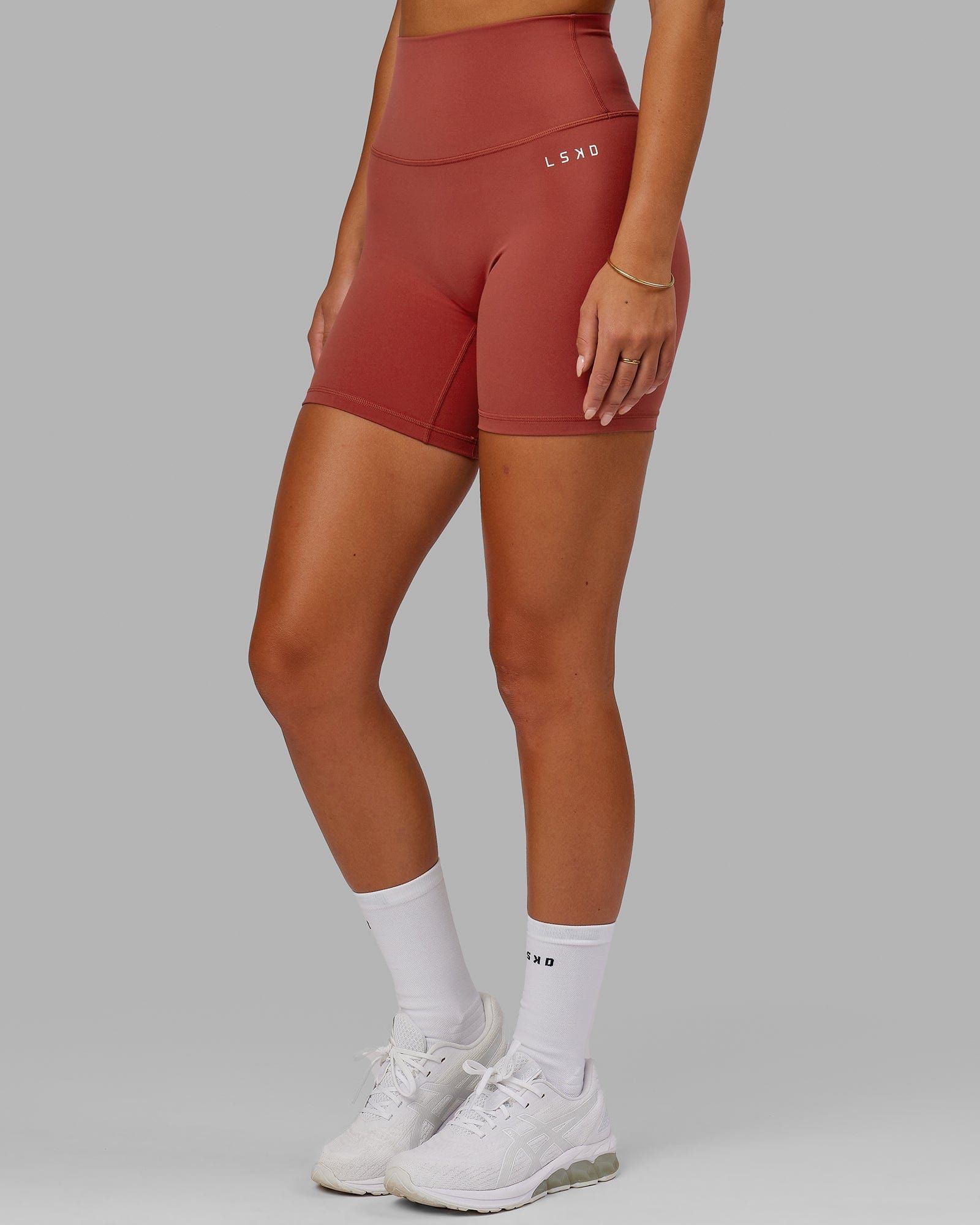 Base 2.0 Mid Short Tights - Paprika sold by LSKD product image thumbnail 5