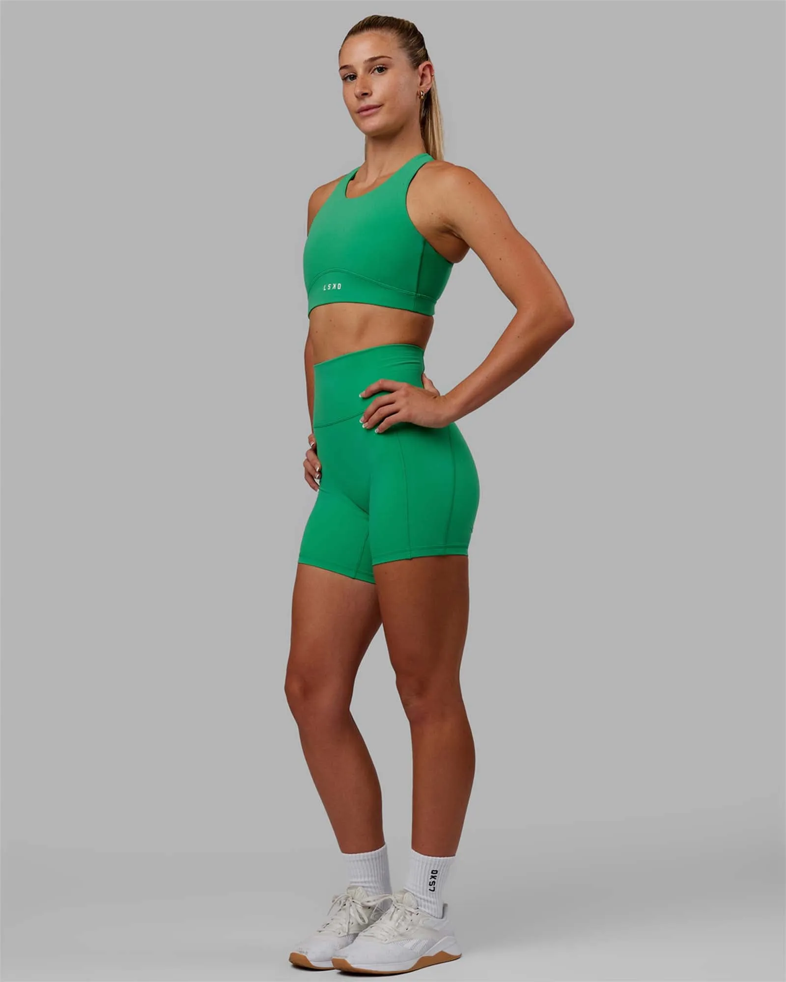 Fusion Sports Bra - Holly Green sold by LSKD product image thumbnail 3