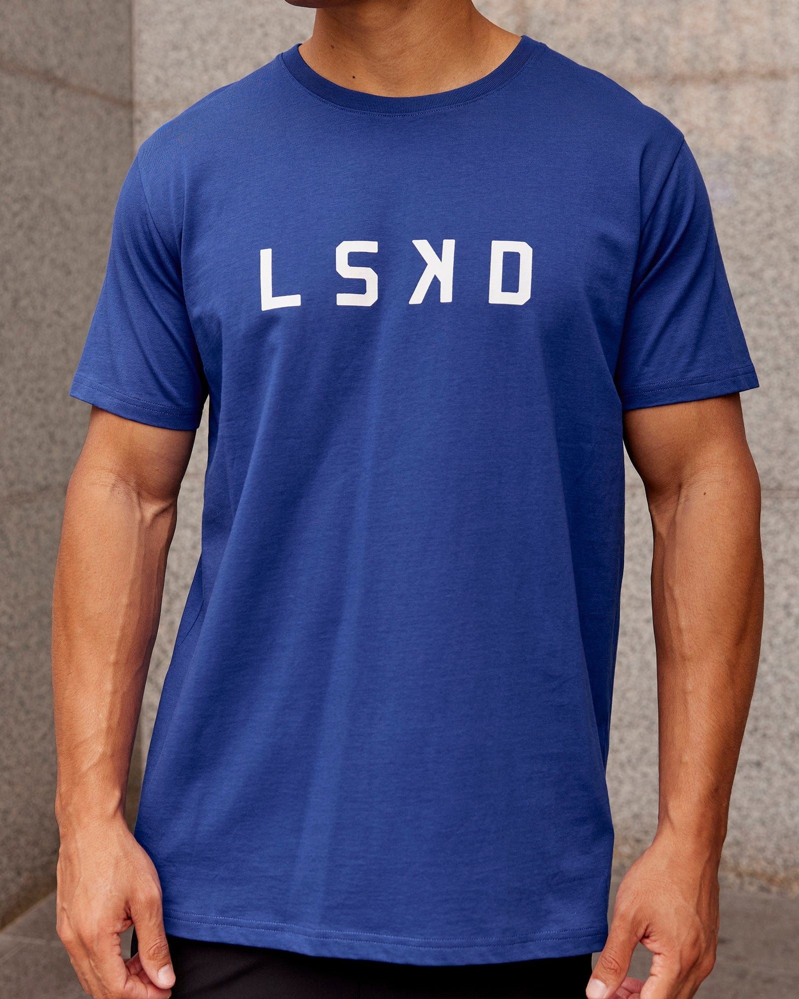 Structure Tee - Galactic Cobalt-White sold by LSKD product image thumbnail 2