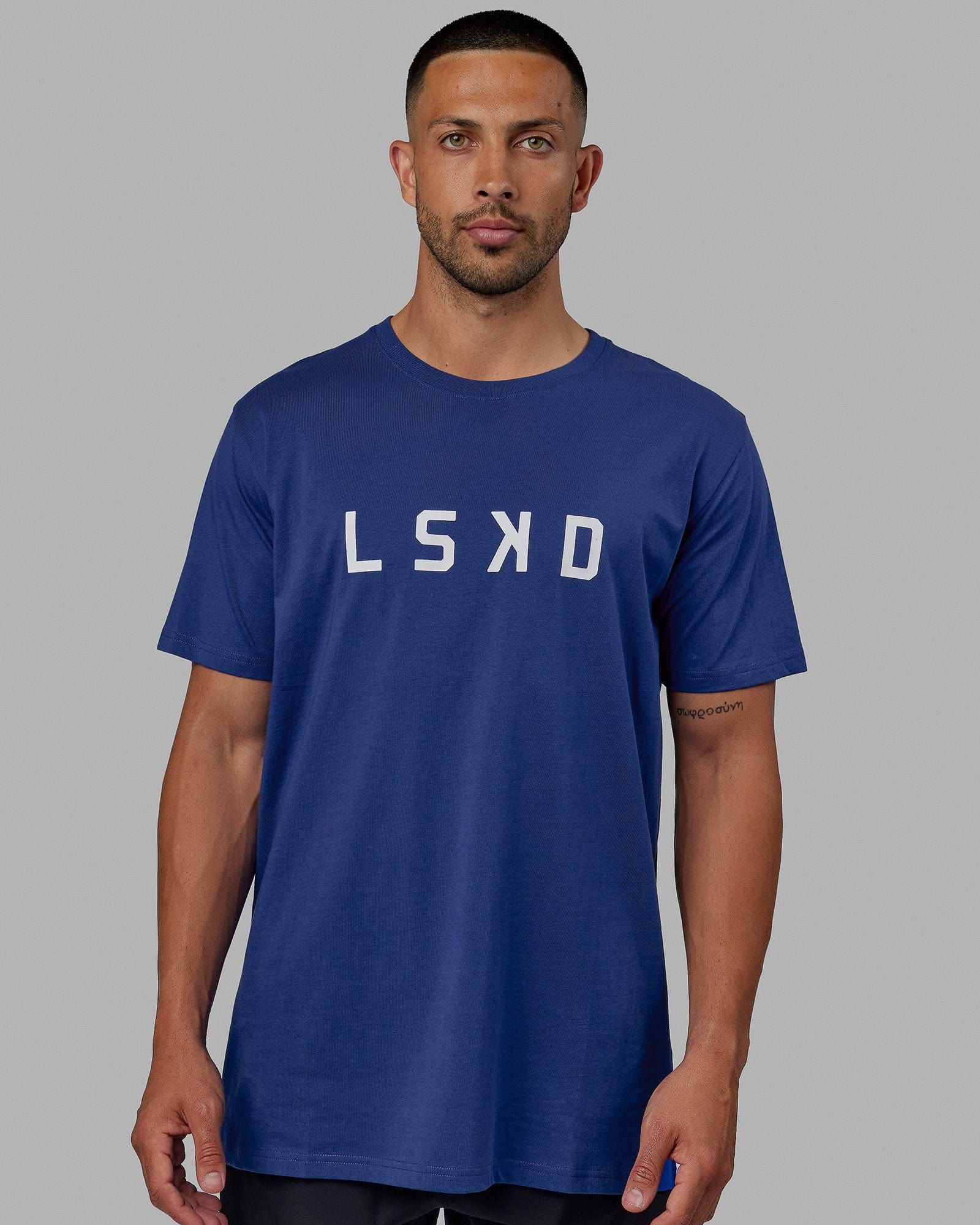 Structure Tee - Galactic Cobalt-White sold by LSKD product image thumbnail 5