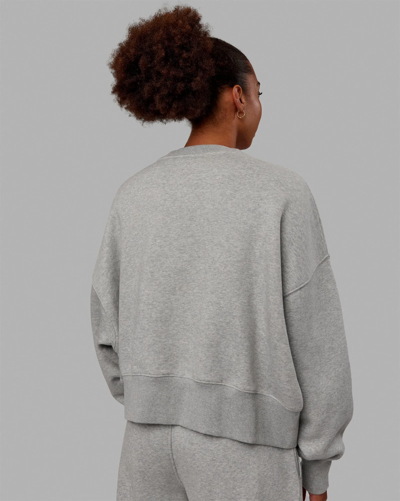 MVP Oversized Sweater - Light Grey Marl-Grey sold by LSKD product image thumbnail 3