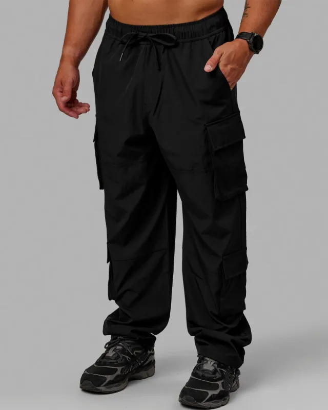 Energy Stretch Relaxed Fit Cargo Pants - Black sold by LSKD