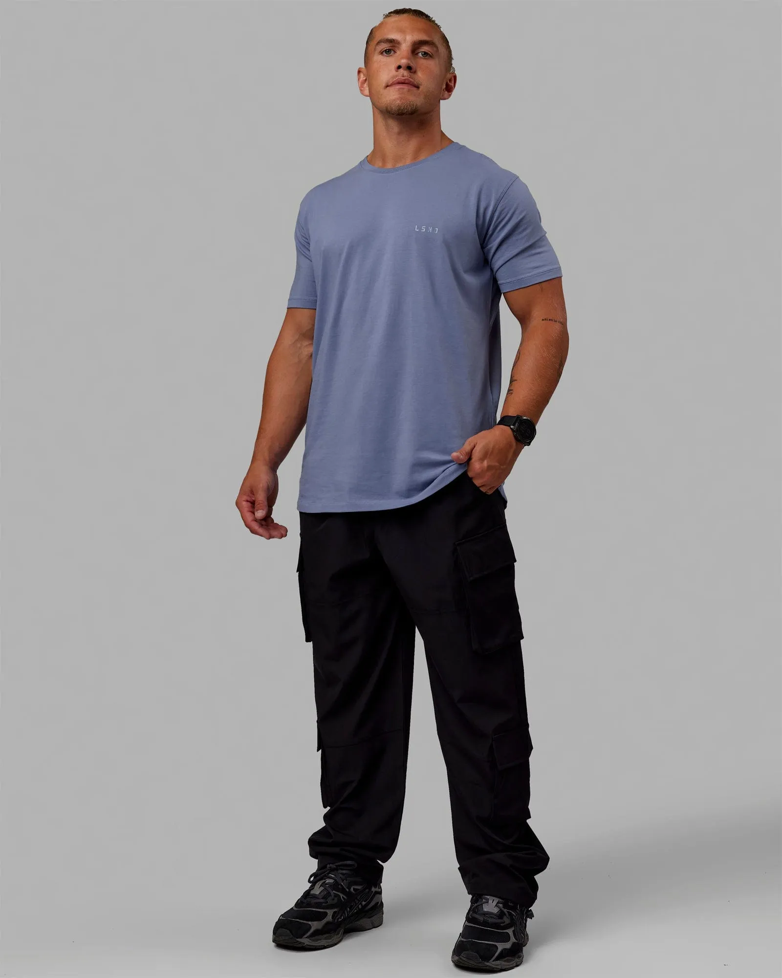 Energy Stretch Relaxed Fit Cargo Pants - Black sold by LSKD product image thumbnail 3