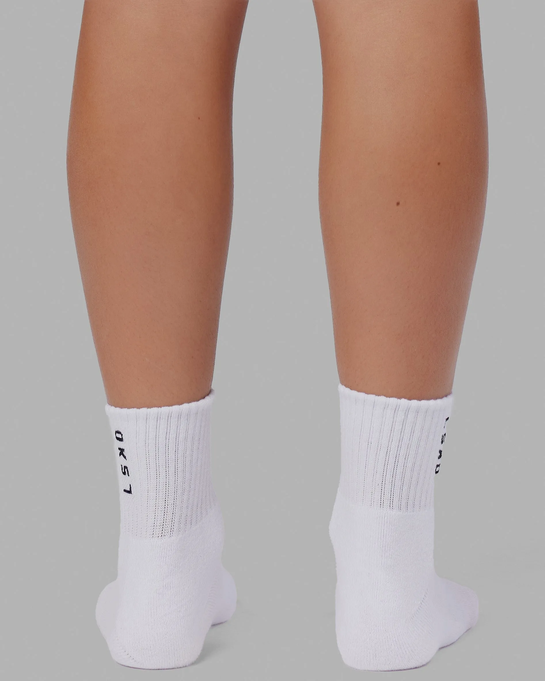 Signal Quarter Socks 3 Pack - White-Black sold by LSKD product image thumbnail 5