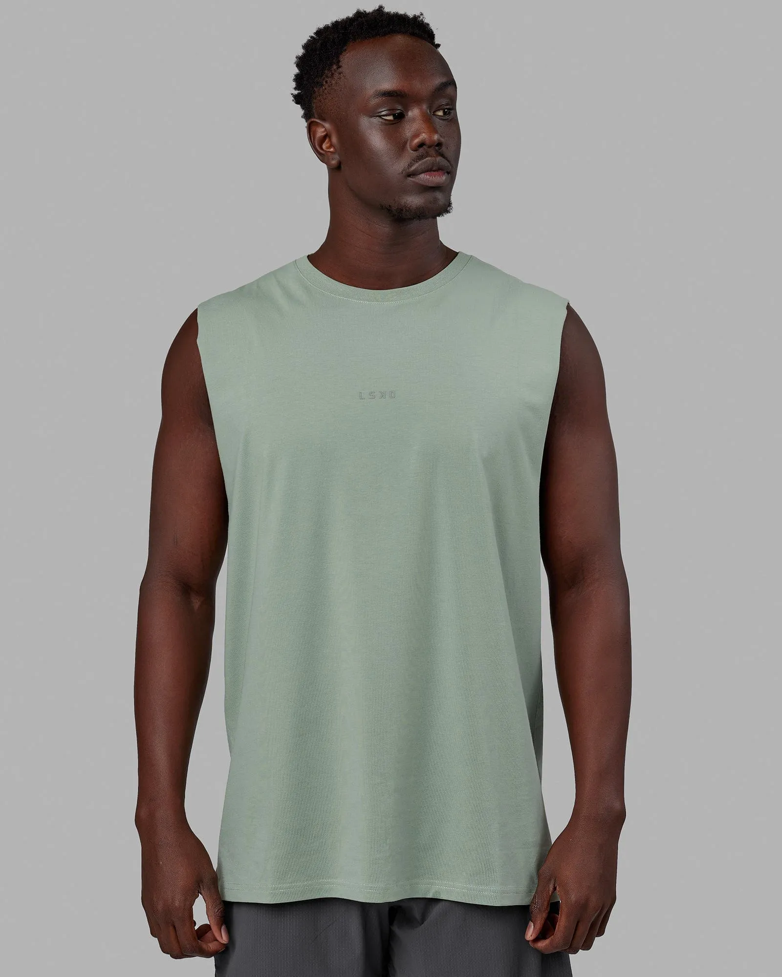 Base FLXCotton Tank - Iceberg Green sold by LSKD product image thumbnail 3