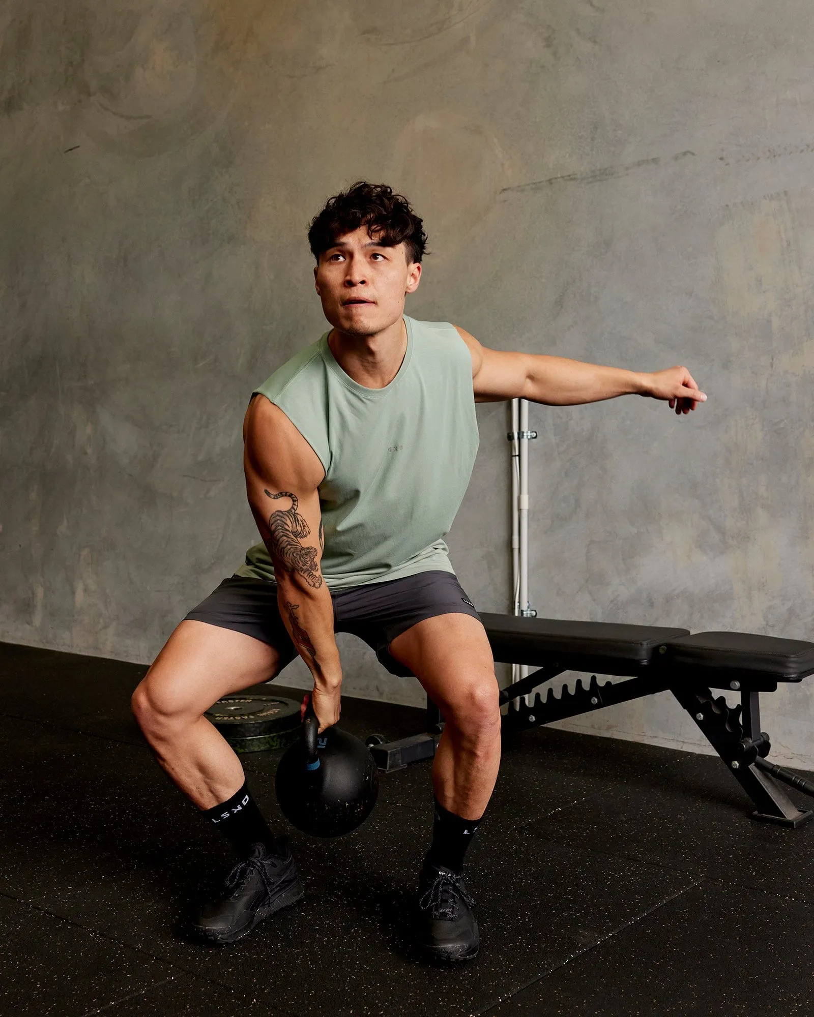 Base FLXCotton Tank - Iceberg Green sold by LSKD product image thumbnail 2