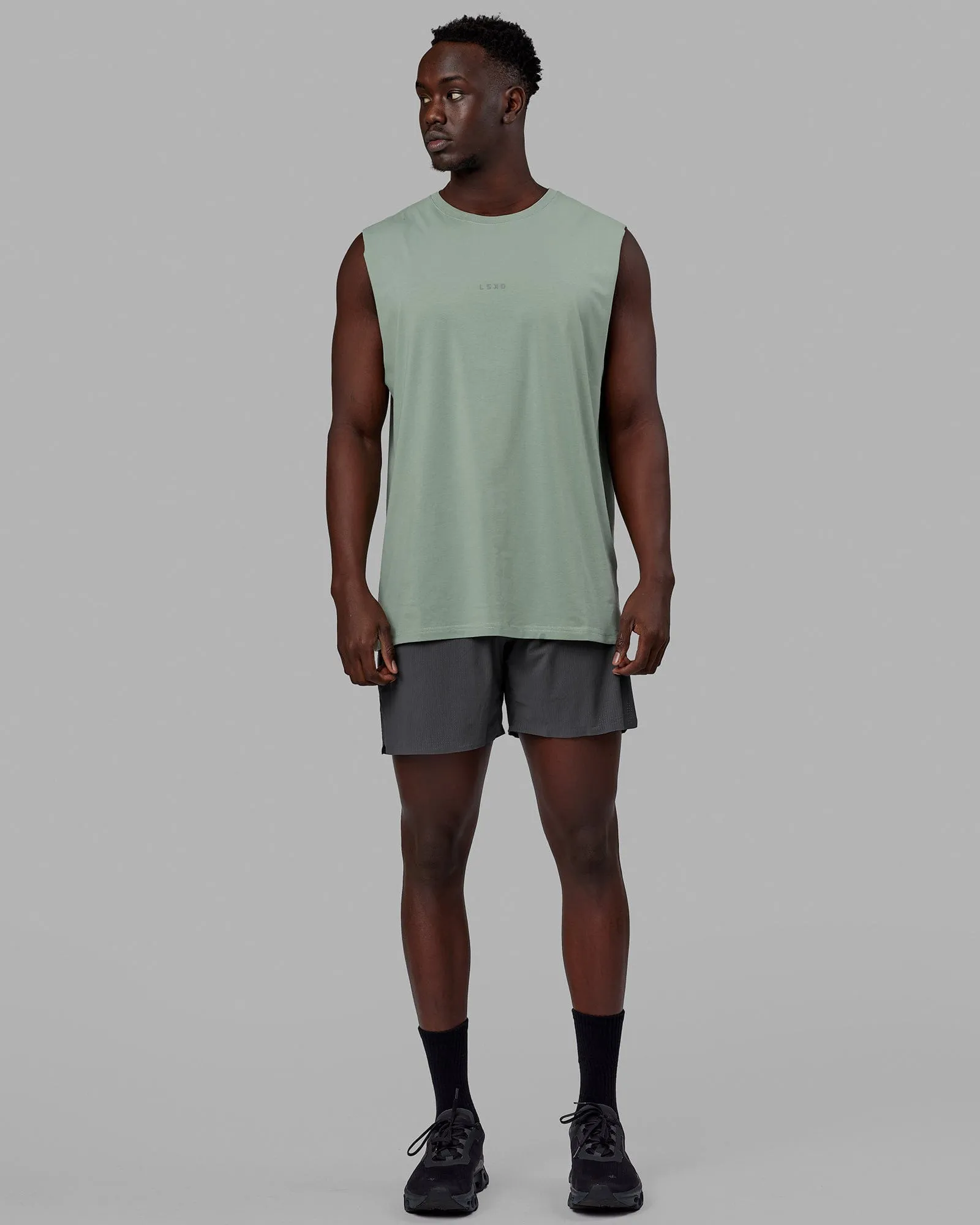 Base FLXCotton Tank - Iceberg Green sold by LSKD product image thumbnail 4