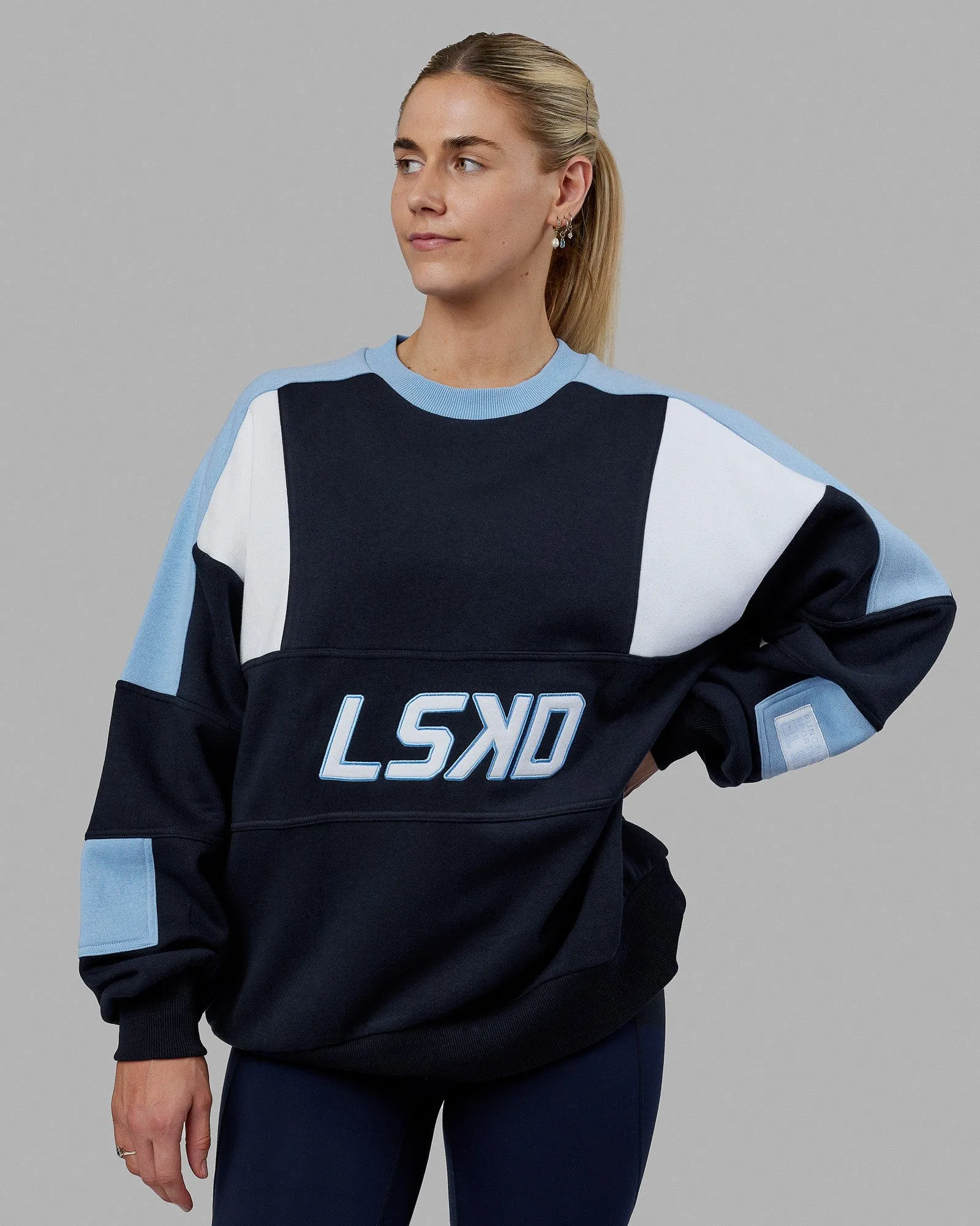 Unisex Slam Sweater Oversize - Navy-Blue sold by LSKD product image thumbnail 2
