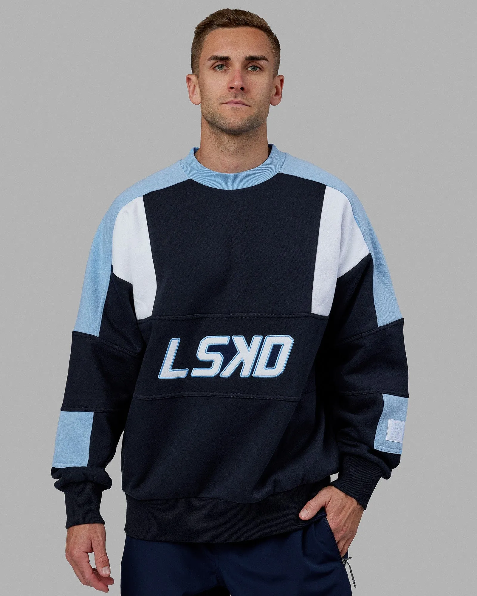 Unisex Slam Sweater Oversize - Navy-Blue sold by LSKD product image thumbnail 5